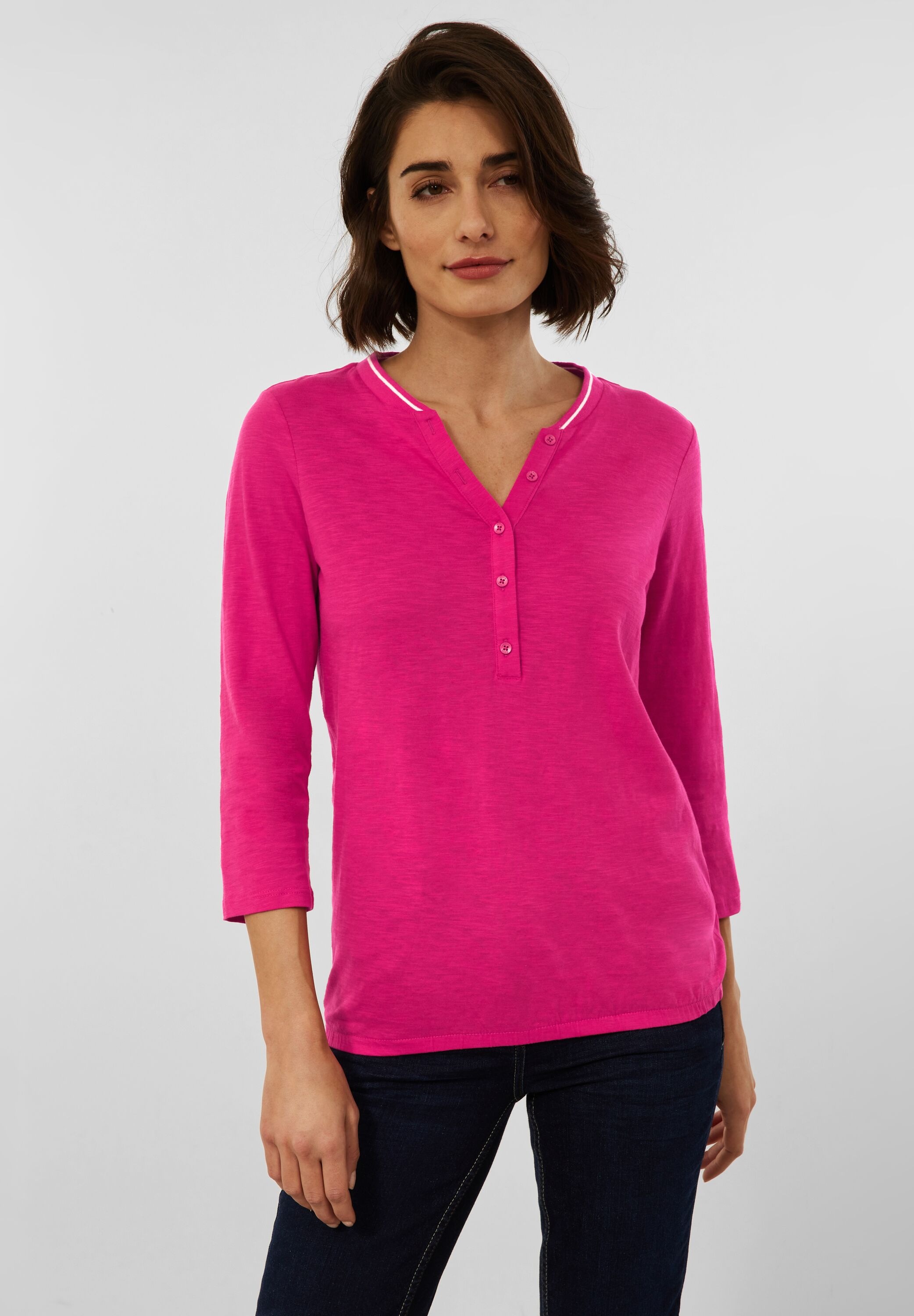 Cecil 3/4-Arm-Shirt, in Unifarbe kaufen