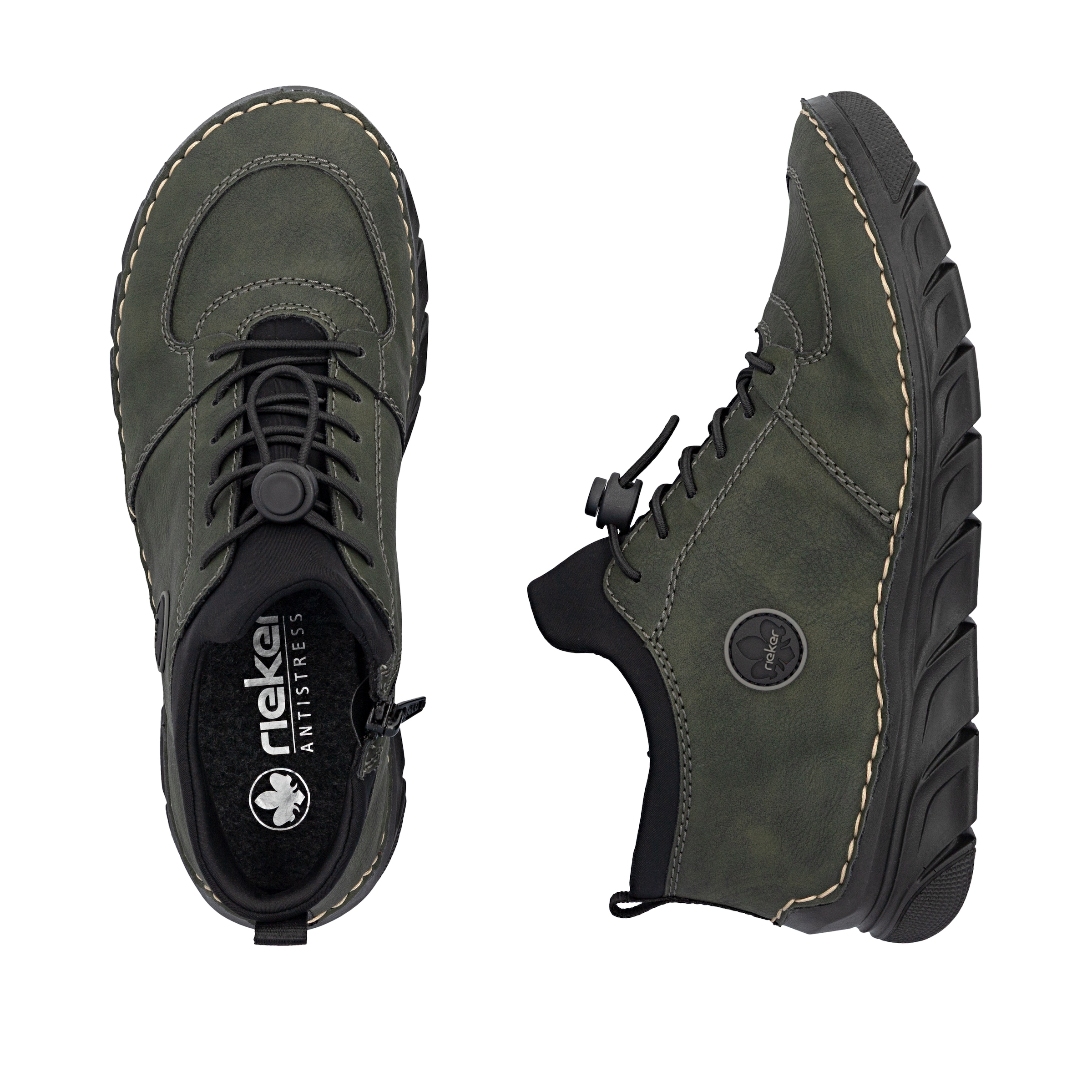Rieker Slip-On Sneaker  Slipper, Schlupfschuh, Halbschuh mit Schnellverschluss und Gummizug