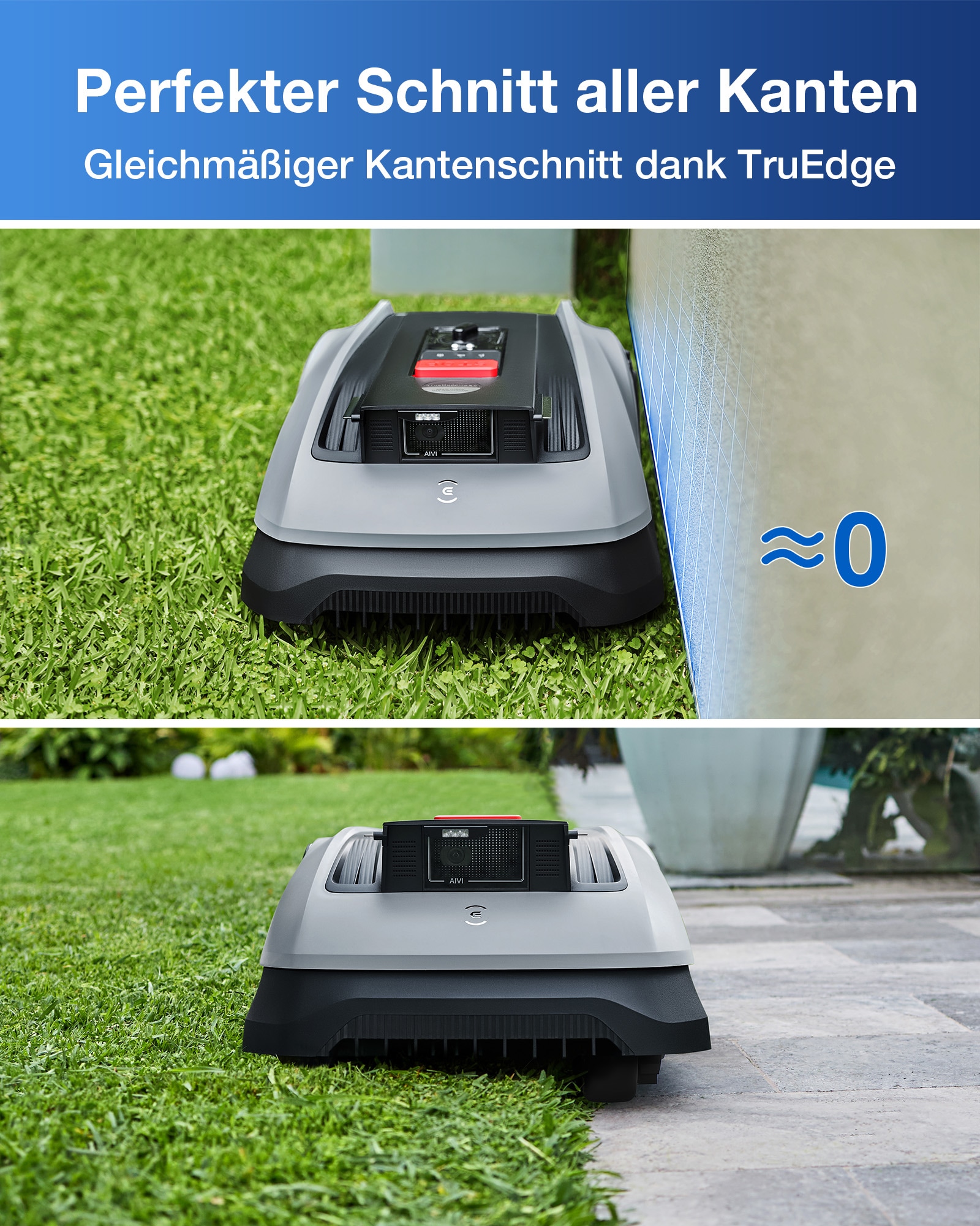 ECOVACS Rasenmähroboter »GOAT O600 RTK« Mäheffizienz von 100 m²/h,   mit präziser RTK-Navigation und KI-Kamera zur Hindernisvermeidung