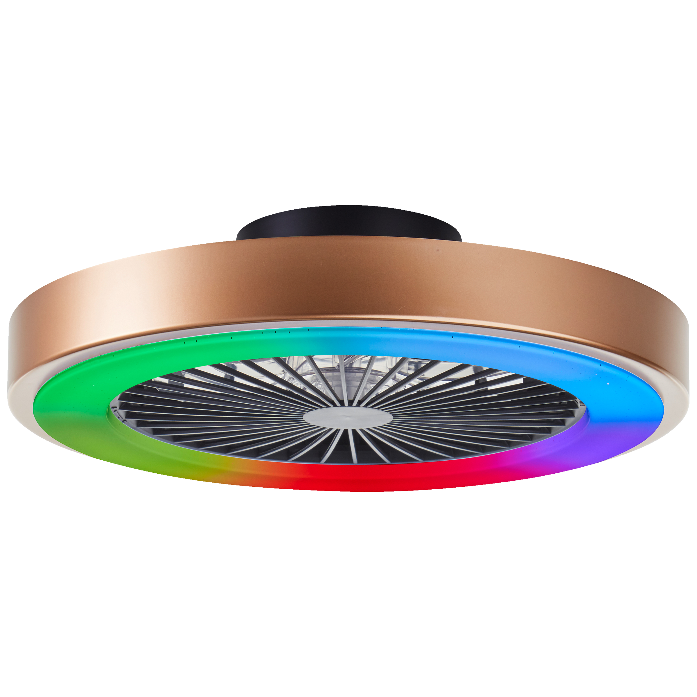 Brilliant LED Deckenleuchte »Slimline«, LED Deckenleuchte, Ventilator, ICRGB, CCT, 49 cm, 4700 lm, 3000-6500 K