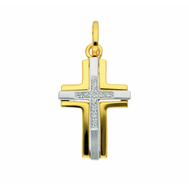 Adelia´s Kette ohne Anhänger »333 Gold Kreuz Anhänger mit Zirkonia«,  Schmuckset - Set mit Halskette für kaufen | BAUR