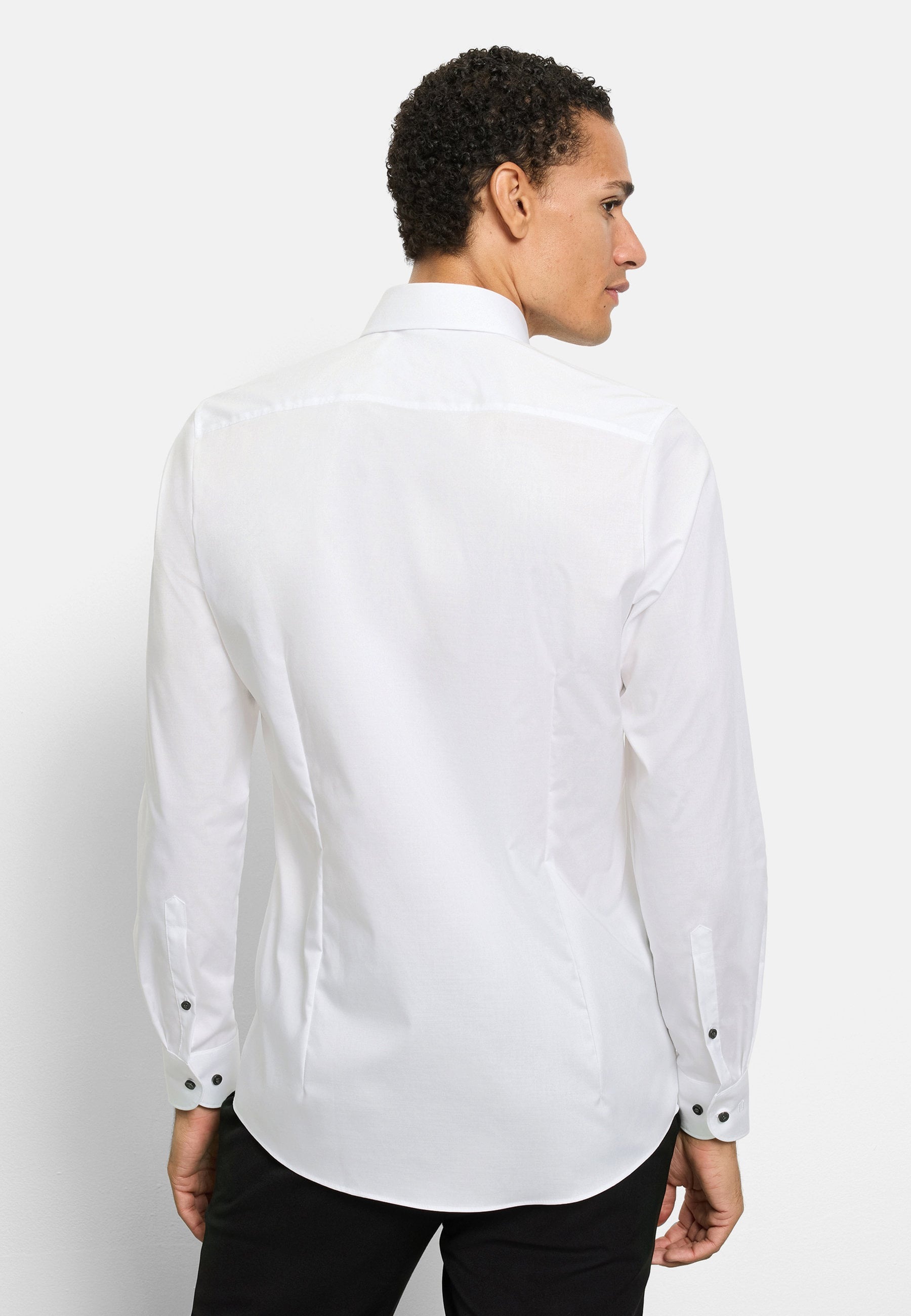 OLYMP Level Five Body Fit Royal Kent Long Sleeve Shirt White 40 8