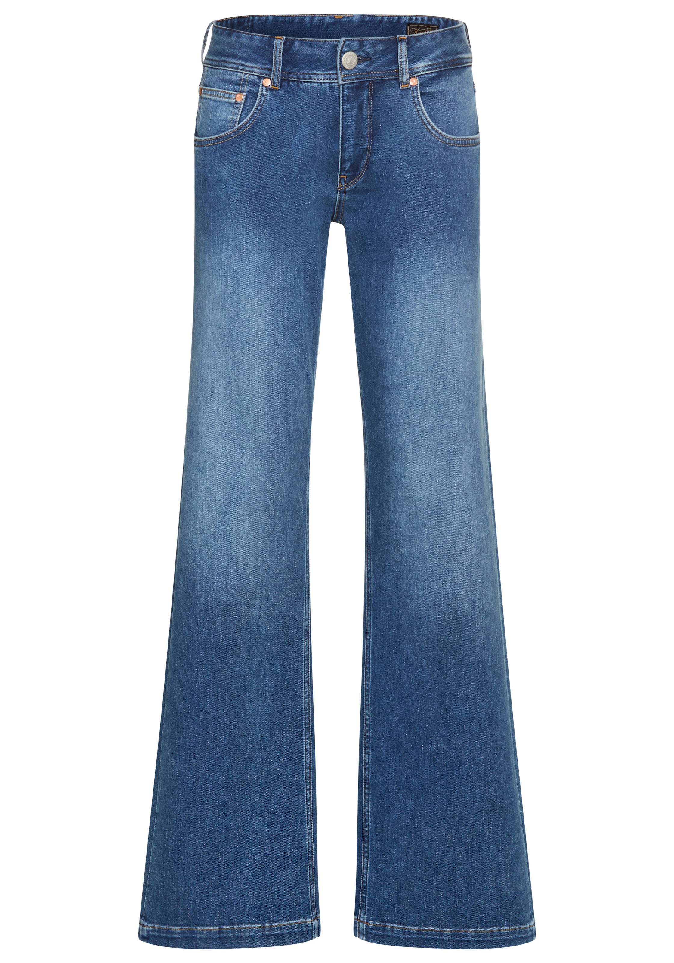 Herrlicher 5-Pocket-Jeans »Edna Denim Cashmere Touch«, im Flared Fit, Cashmere Touch