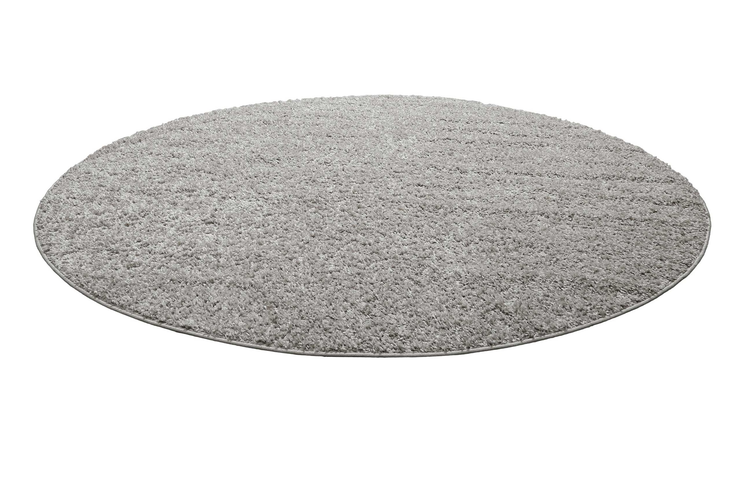 Homie Living Teppich »Gino«, rund, 30 mm Höhe, Hochflor, gewebt, weich, uni, Wohnzimmer, Schlafzimmer, waschbar