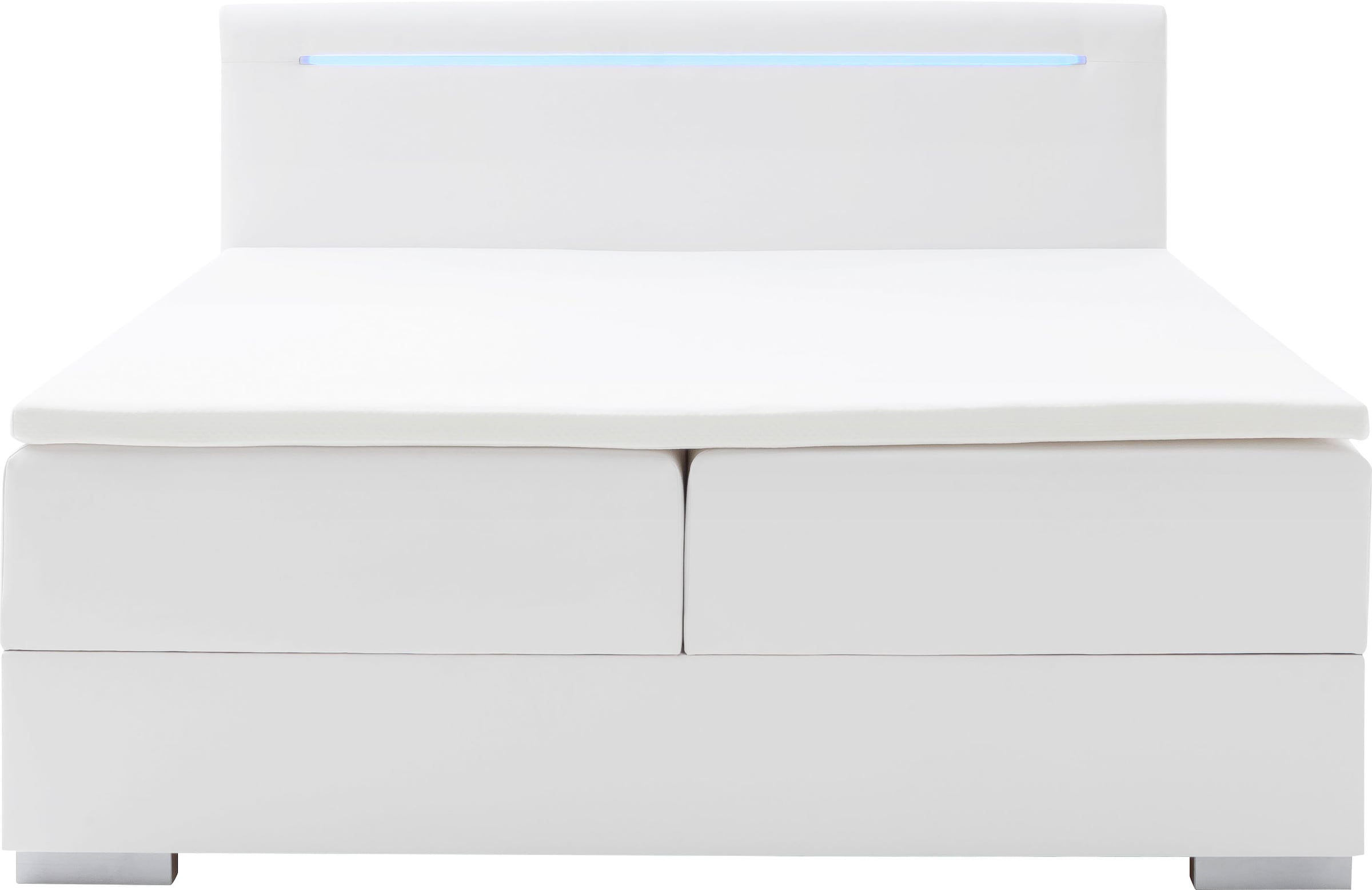 meise.möbel Boxspringbett »Las Vegas 2«, inkl. LED Beleuchtung im Kopfteil, mit Bettkasten und Topper