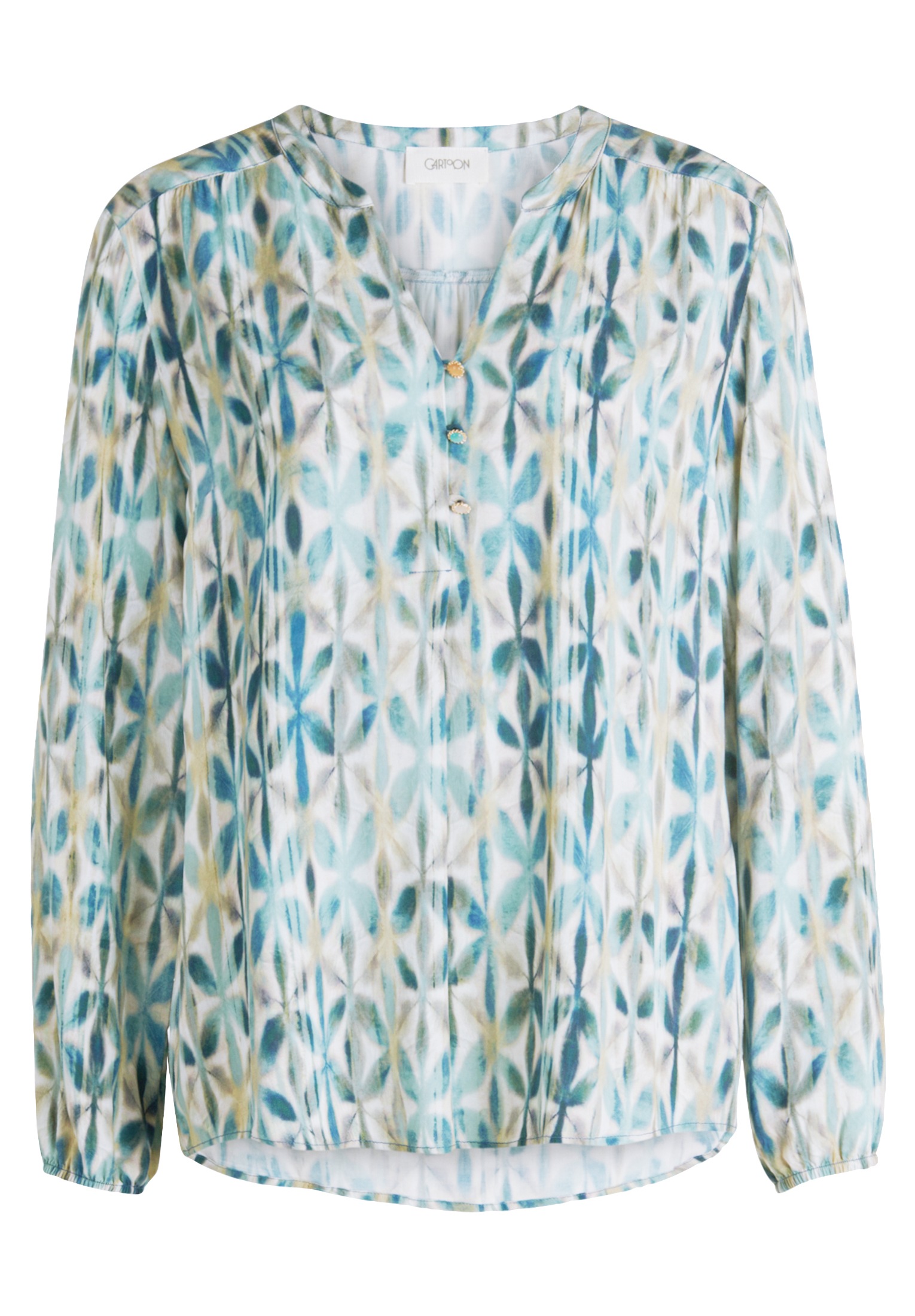 Cartoon Schlupfbluse "Damen mit Knöpfen" günstig online kaufen