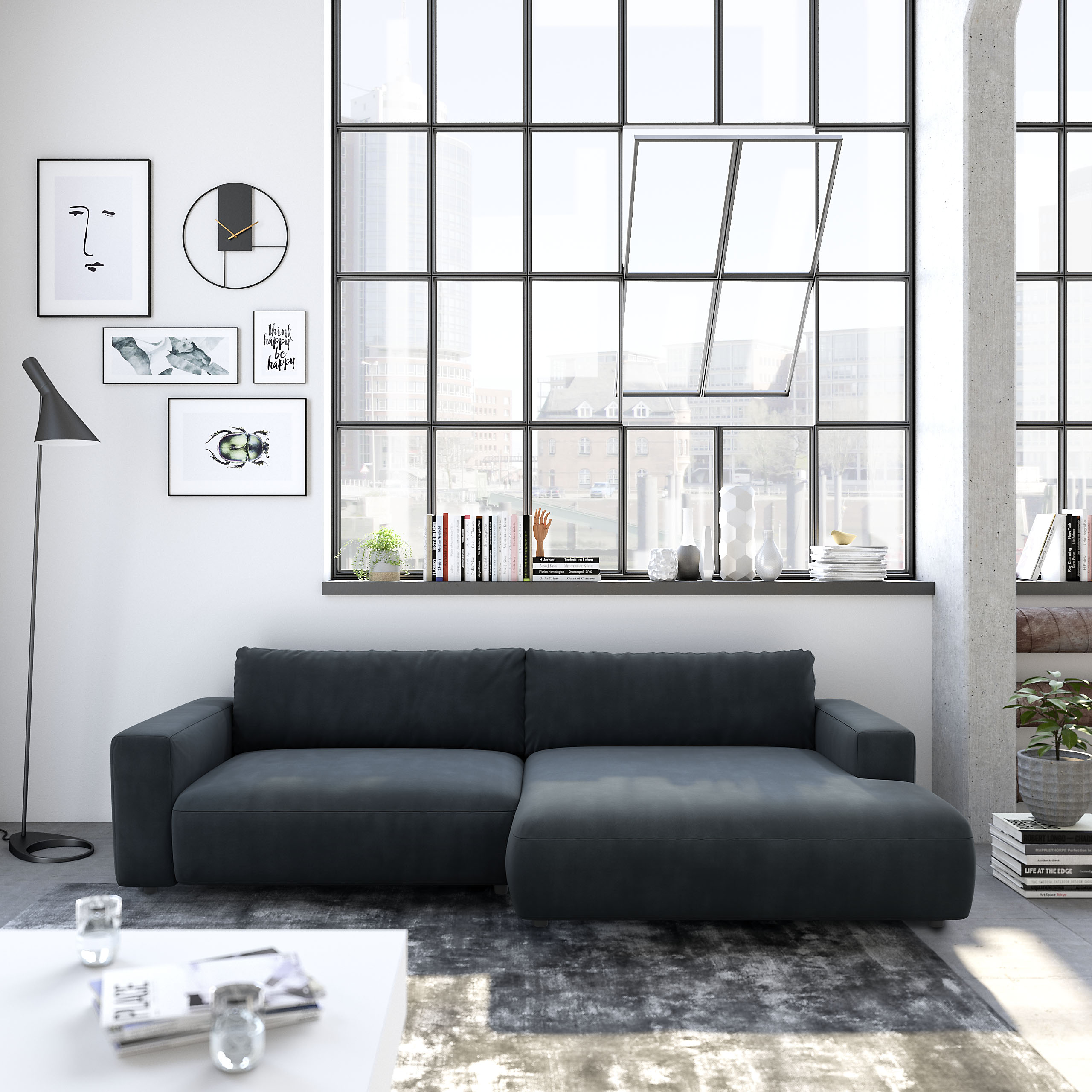 Musterring Ecksofa "LUCIA zeitlos, bequem, schöne Detailverarbeitung Breite 296cm, L-Form"