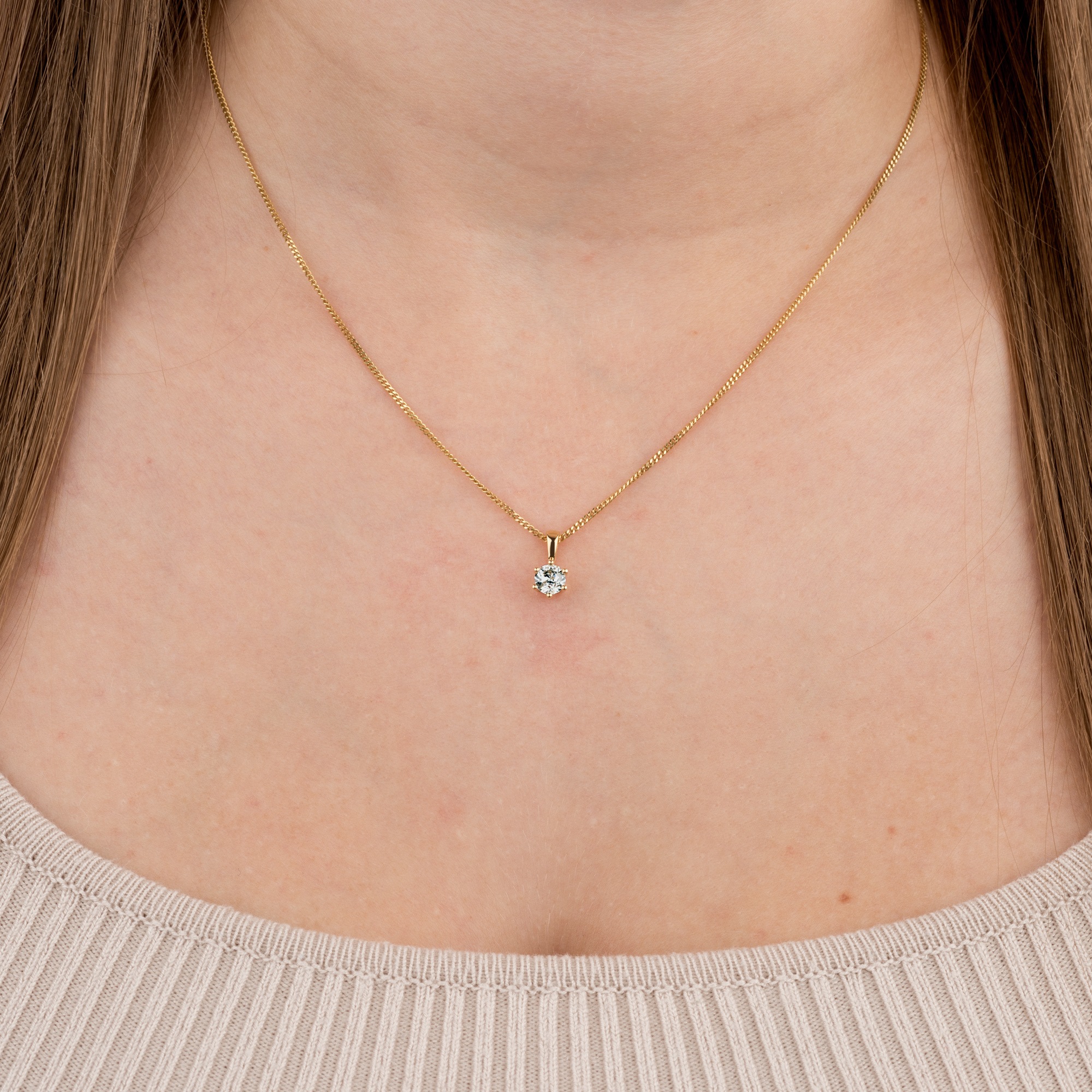Orolino Kette mit Anhänger »750/- Gelbgold 1 Brillant 0,50 ct.«