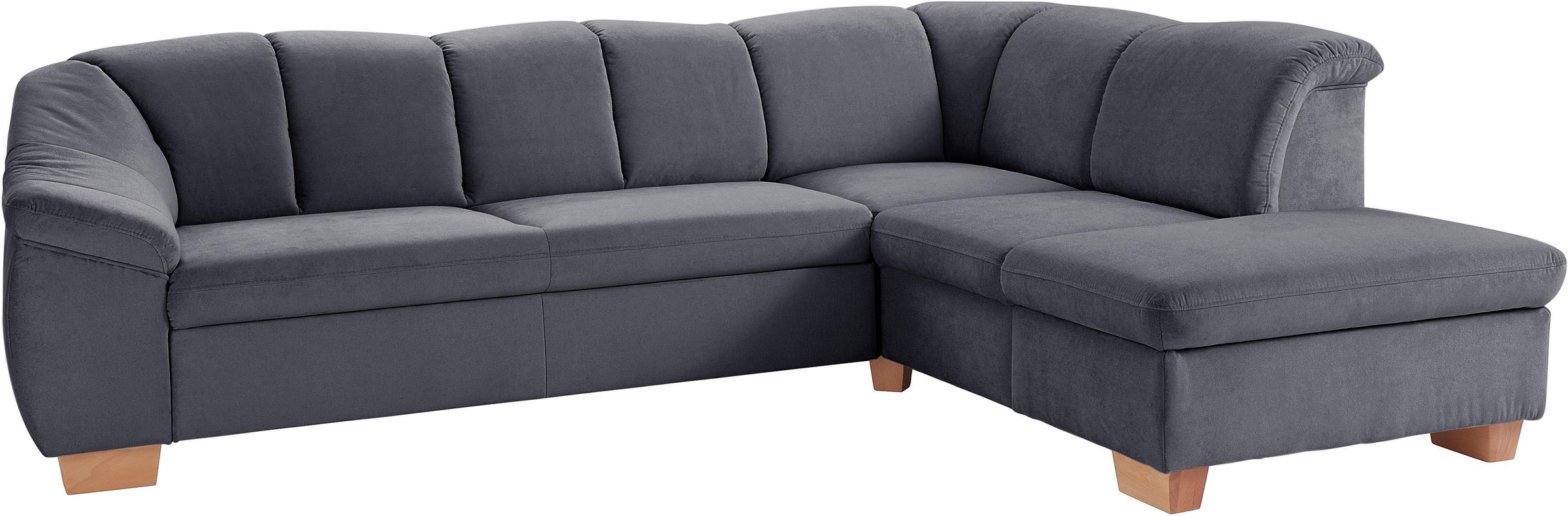 sit&more Ecksofa »Santo L-Form«, mit Federkern, wahlweise mit Bettfunktion und Stauraum