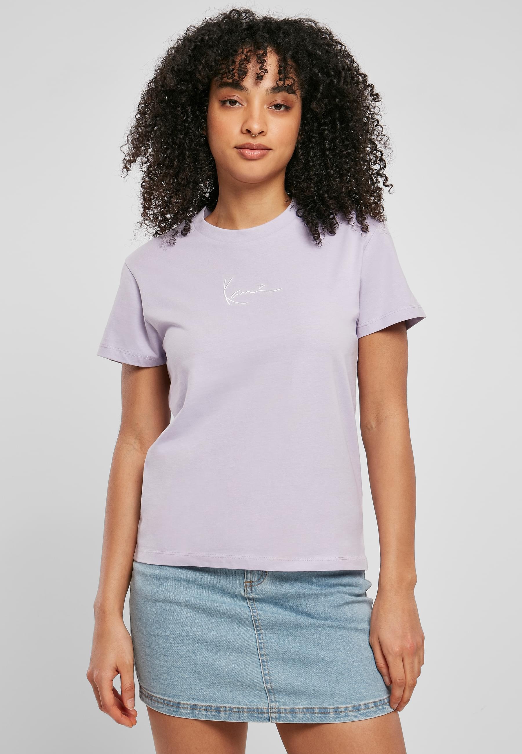 Karl Kani T-Shirt »Karl Kani Damen KW221-001-1 Small Signature Tee purple«, (1 tlg.)