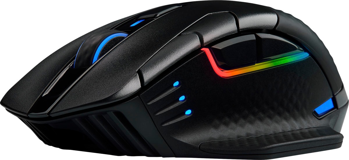 Corsair Gaming-Maus »DARK CORE RGB PRO SE«, kabellos-USB-kabelgebunden-Funk, dynamische RGB-Hintergrundbeleuchtung