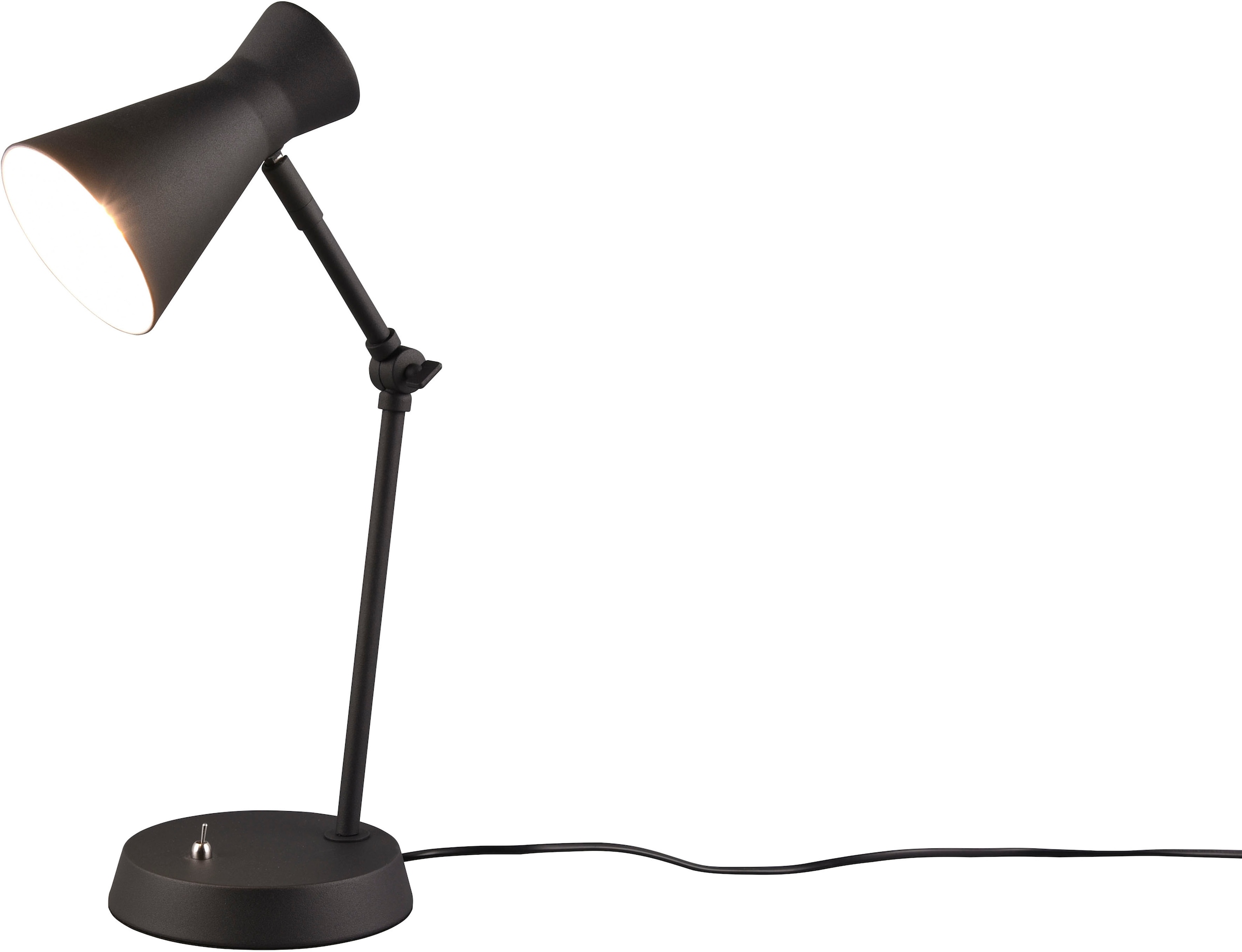 Tischlampe mit Schreibtischlampe Leuchtmittel 1 verstellbar | (10W), BAUR TRIO exkl flammig-flammig, Kippschalter, Leuchten »Enzo«, E27
