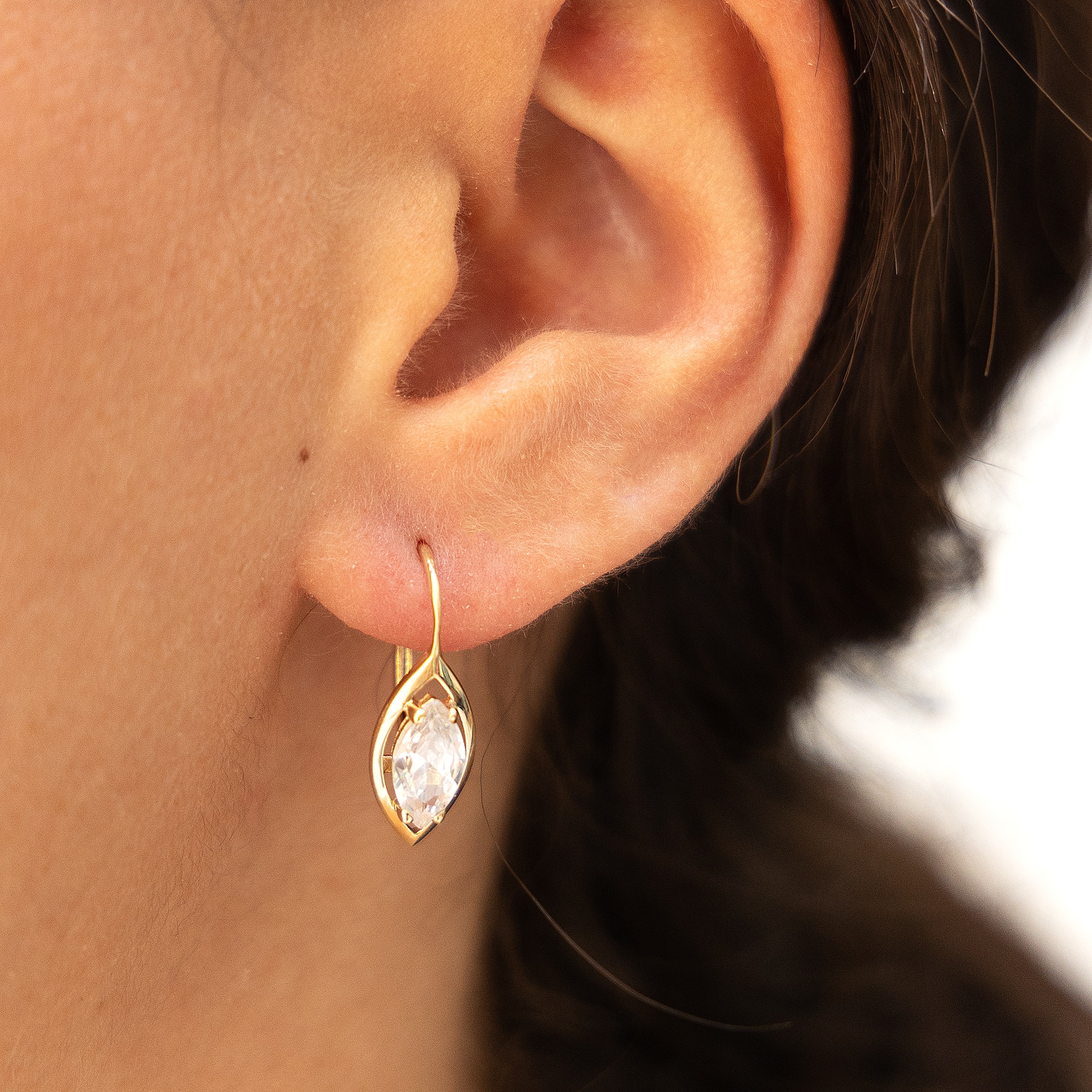 Fascination by Ellen K. Paar Ohrhänger »Gold 333 mit Zirkonia weiß«