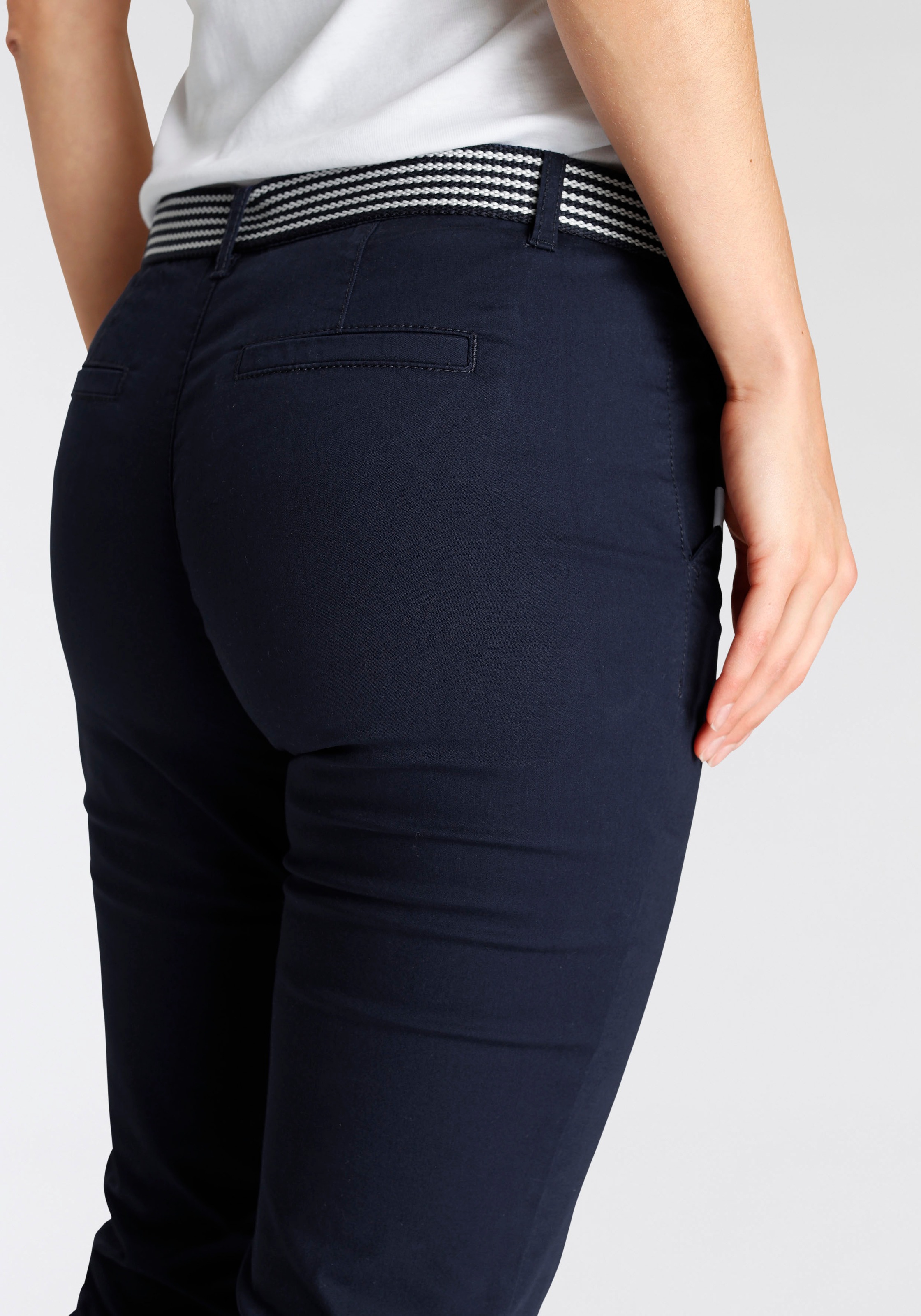 DELMAO Chino Pants Women Blue 44 3