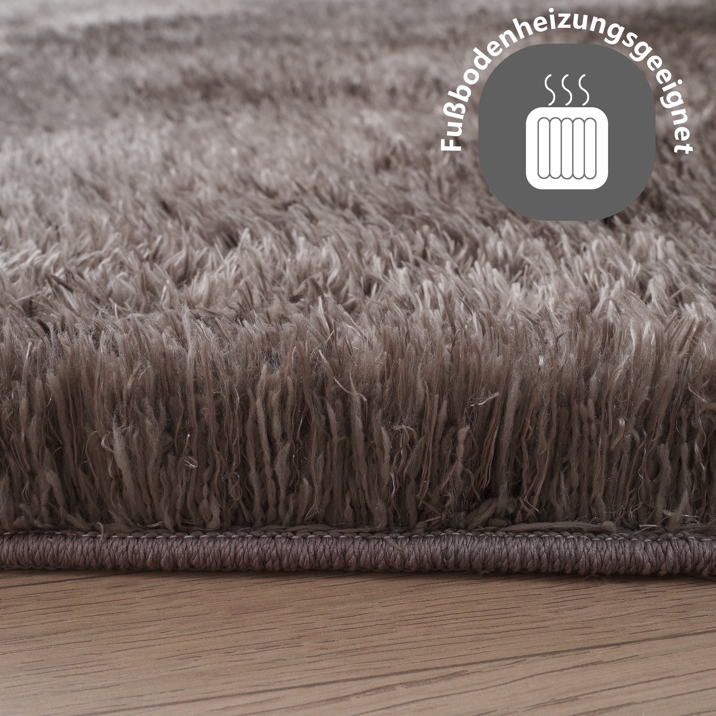my home Hochflor-Teppich »Micro Shaggy«, rechteckig, 53 mm Höhe, weich, flauschig, Uni-Farben, Wohnzimmer, Schlafzimmer, Kinderzimmer