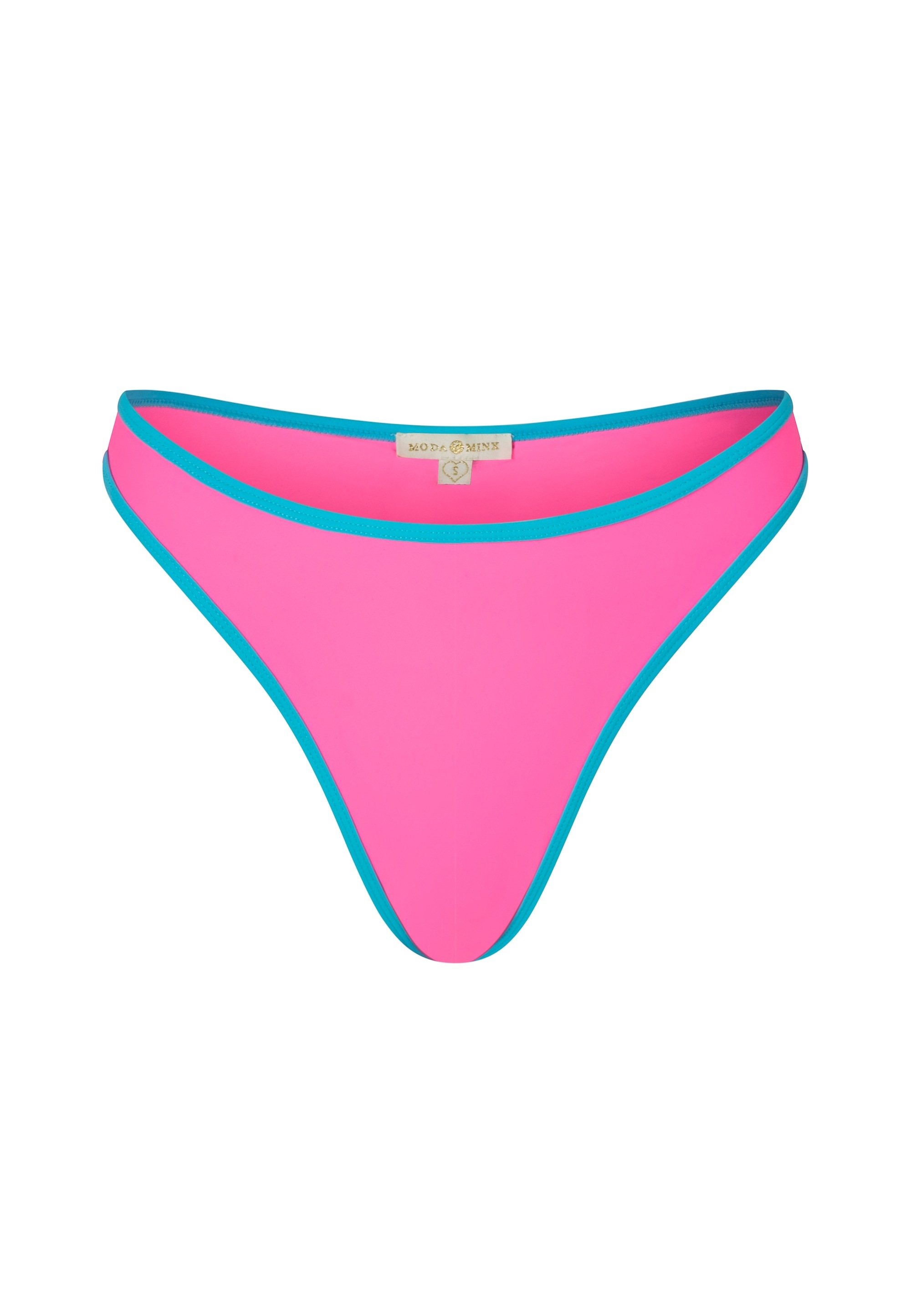 Moda Minx Bikini-Hose »Contrast Binding Fixed Brazilian Bikini Bottom«, (1 St.), mit angesagtem Kontrast-Design