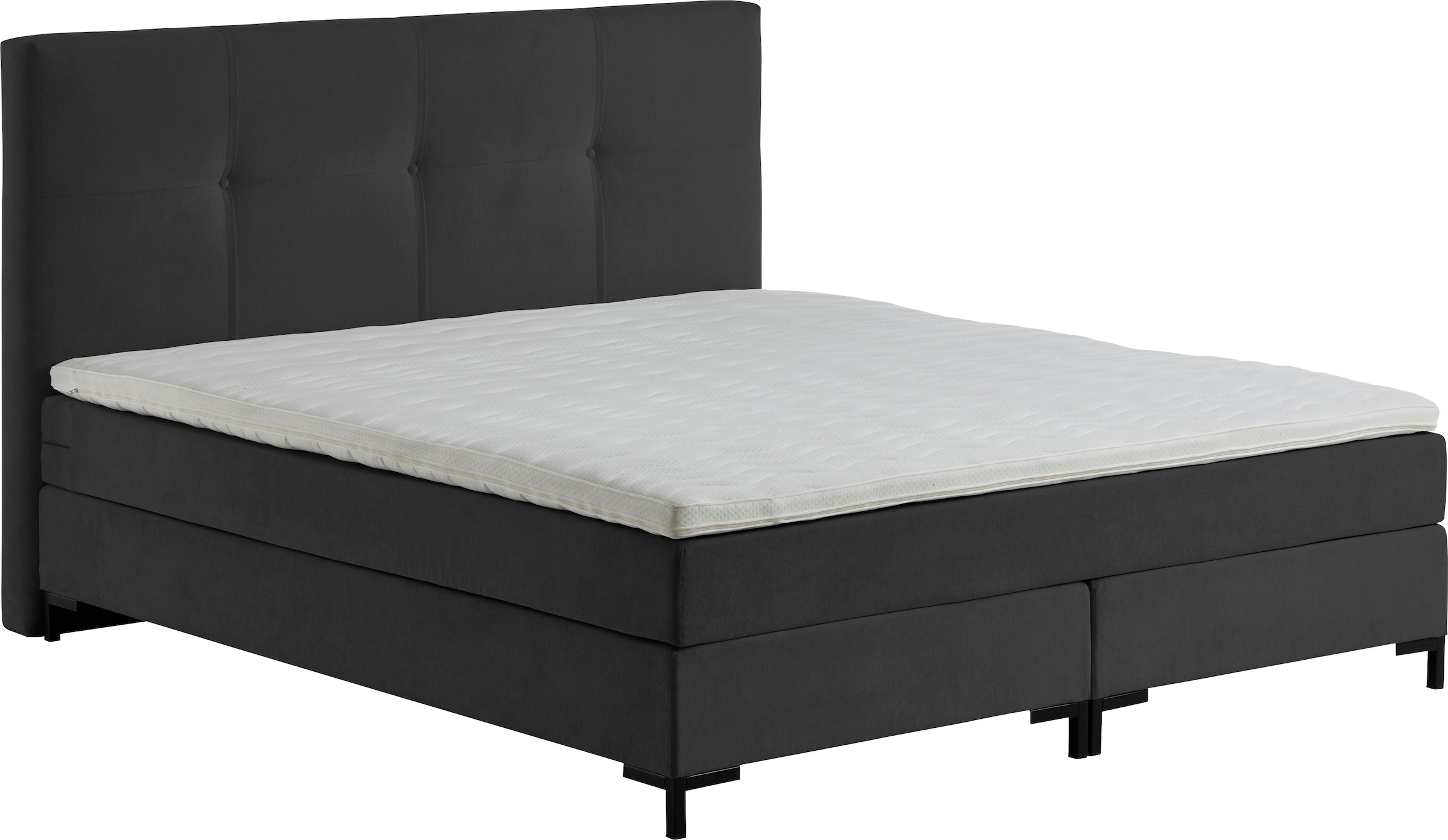 ATLANTIC home collection Boxspringbett »Romy«, Taschen-Federkernmatratze, inkl. Topper