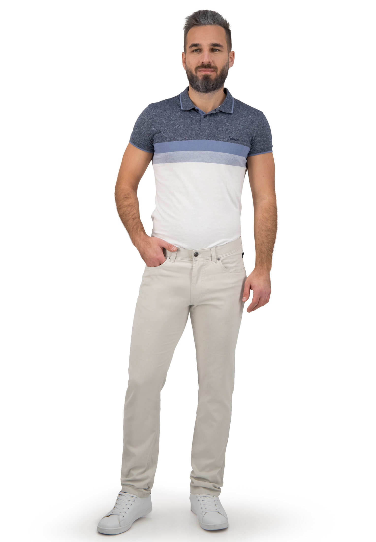 BRÜHL York Mens Trousers Off-White 26 3