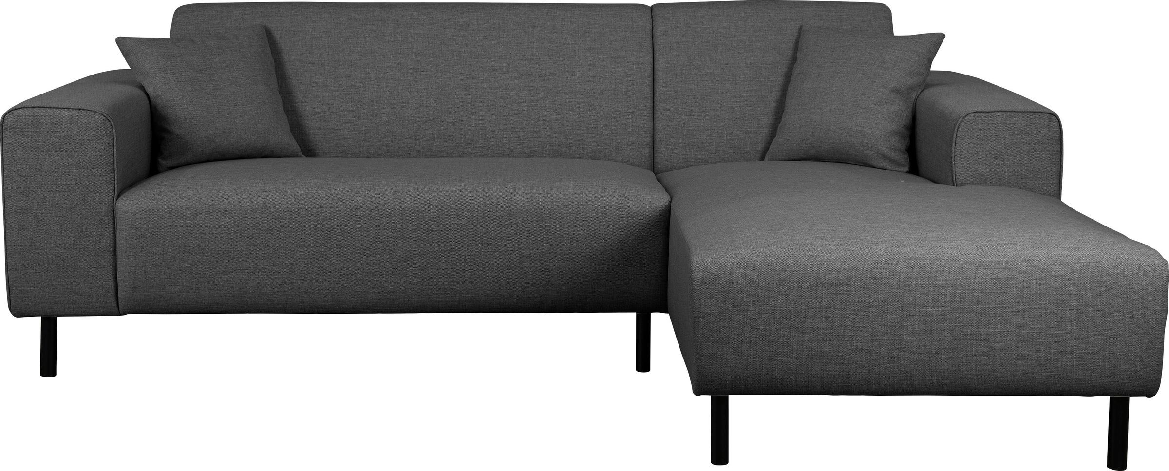 Home affaire Ecksofa »ARROS L-Form mit Wellenunterfederung, Maße B/T/H: 235/163/81 cm«, incl. Zierkissen, mit Recamiere rechts/links bestellbar, auch in Cord