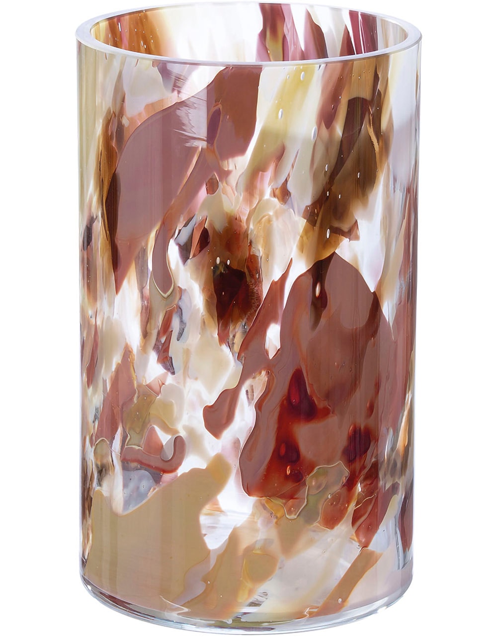 GILDE Tischvase »Vase Roslin Höhe ca. 24 cm«, (1 St.), Europäische Handarbeit, aus durchgefärbtem Glas