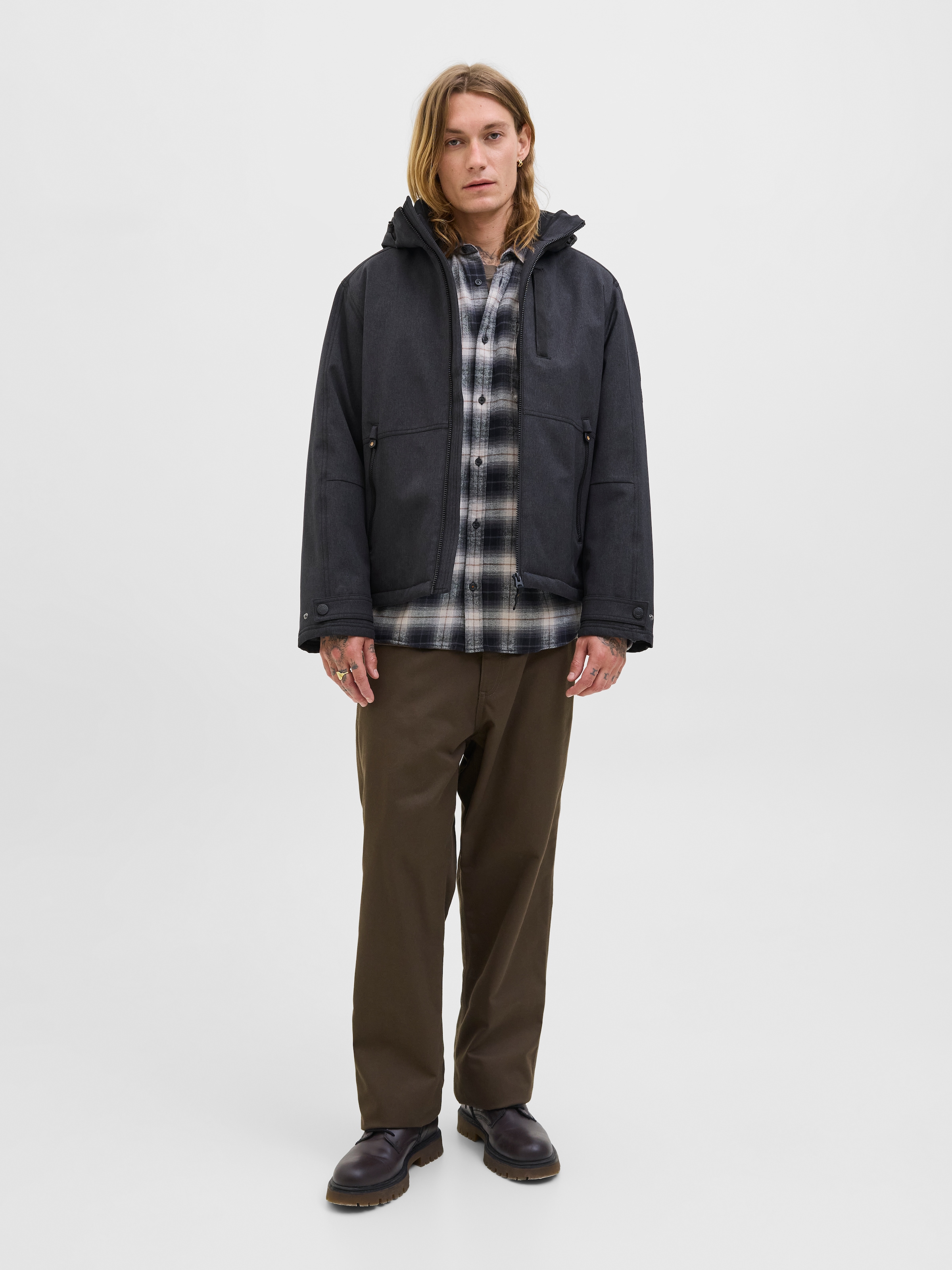 Jack & Jones Outdoorjacke »JJEPARKER DOVER JACKET SN«, mit Kapuze