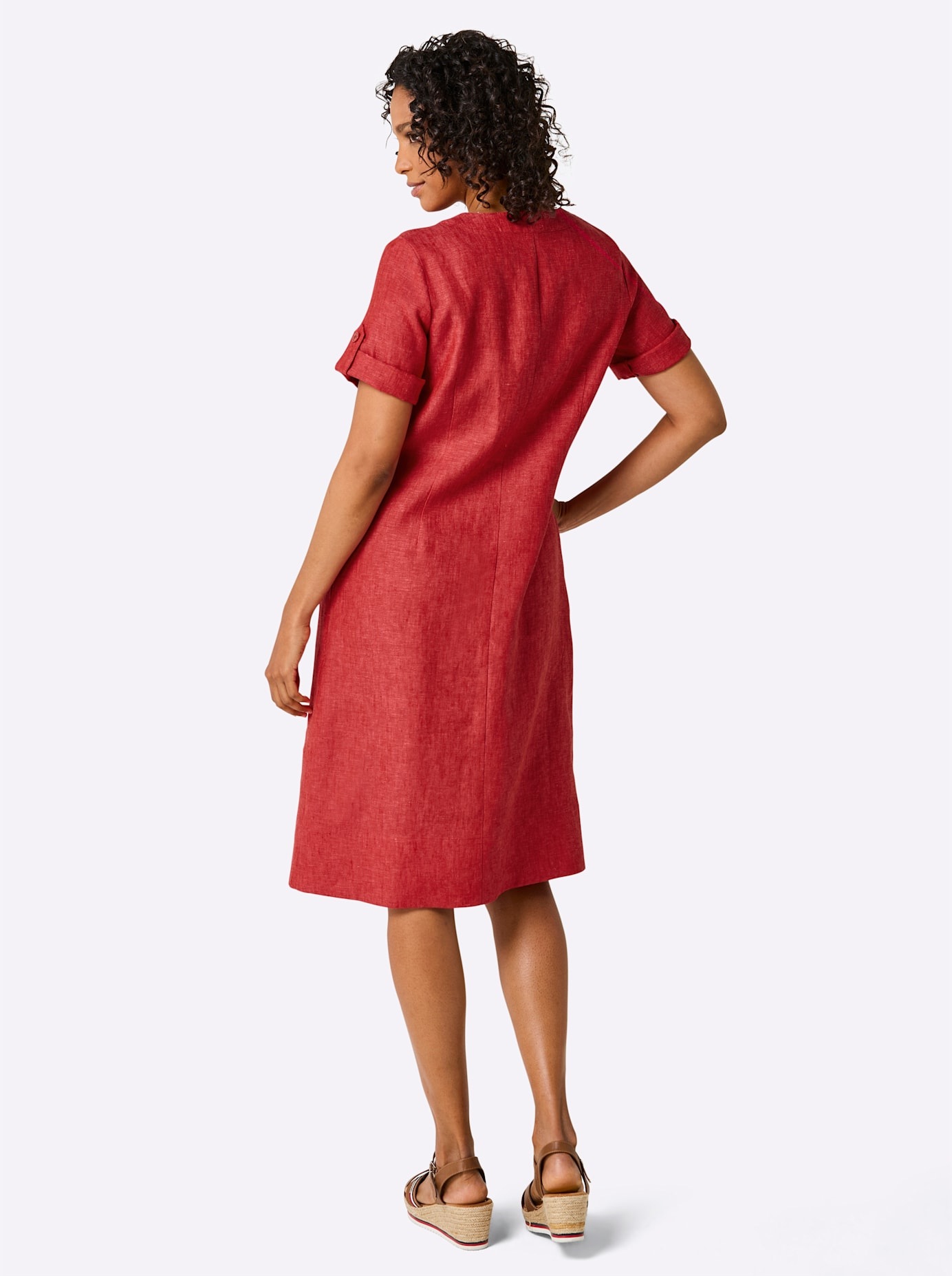 CREATION L PREMIUM Sommerkleid »Leinen-Kleid« Eingrifftaschen