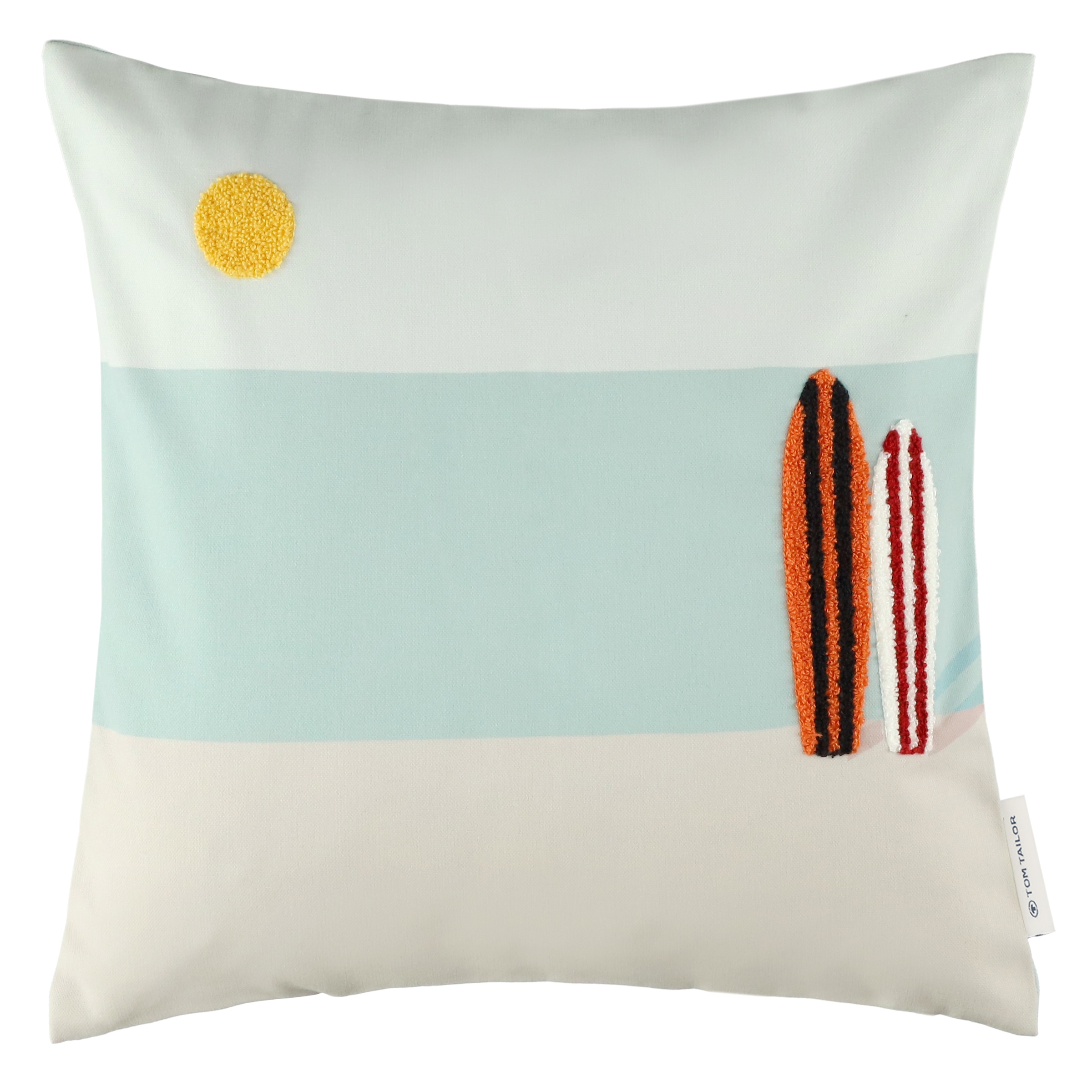 TOM TAILOR HOME Kissenbezug "Surf" maritimes Dessin