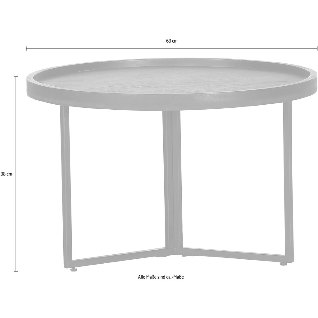 Gutmann Factory Beistelltisch »Grace«, aus Mangoholz