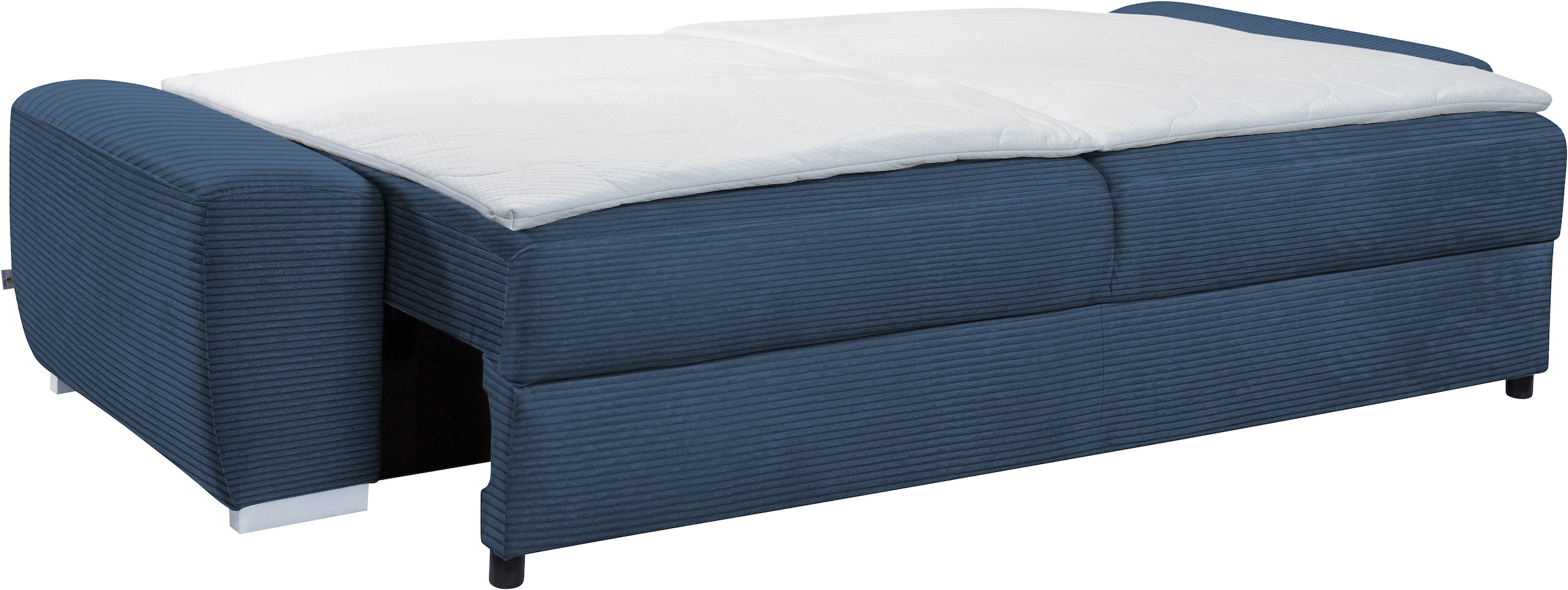 exxpo - sofa fashion 2-Sitzer »SOLSBURY, Sofa, Schlafsofa«, inkl. Federkern-Polsterung, Bettfunktion und Stauraum, in Cord