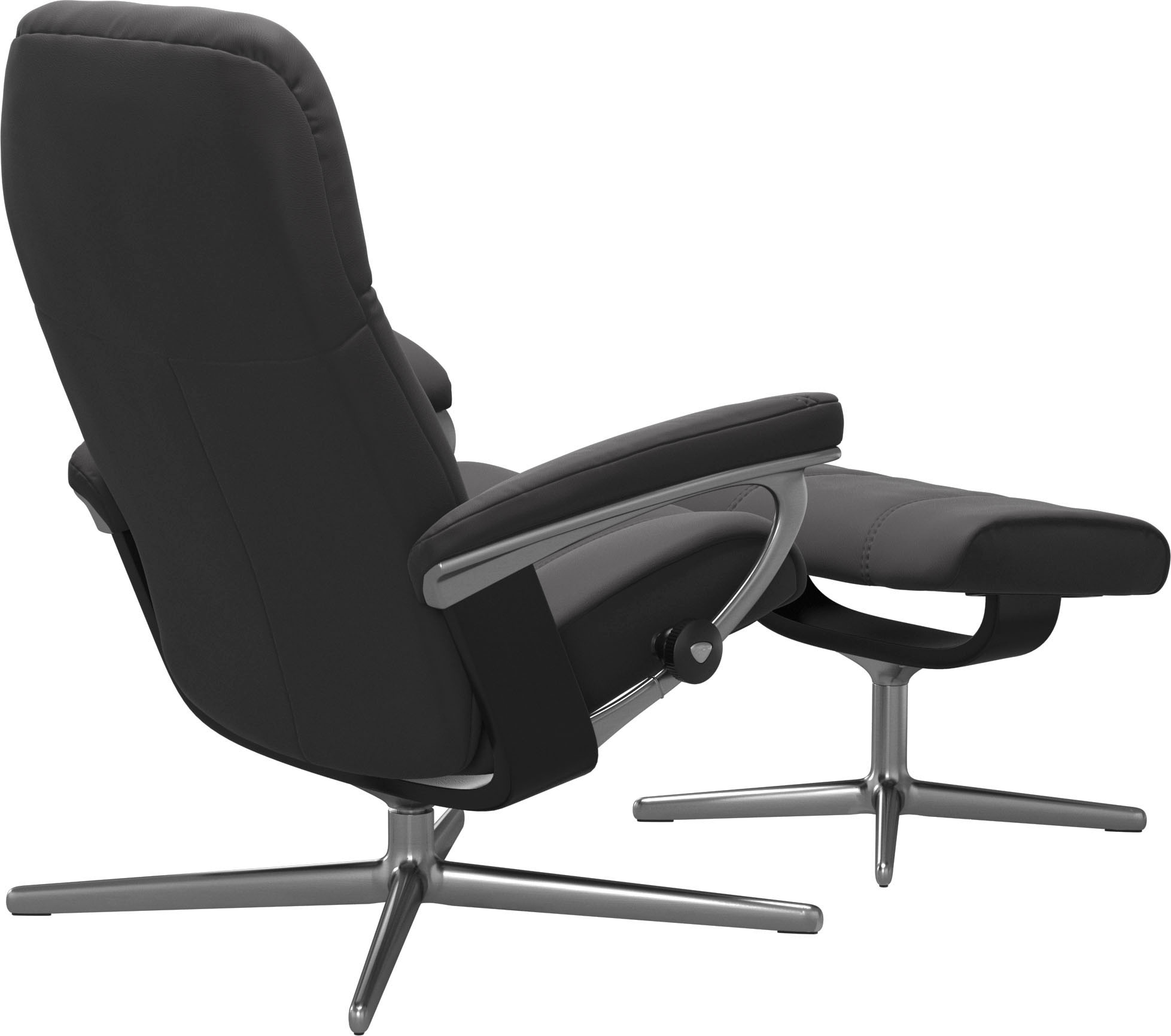 Stressless® Fußhocker »Consul«, mit Cross Base, Größe S, M & L, Holzakzent Schwarz
