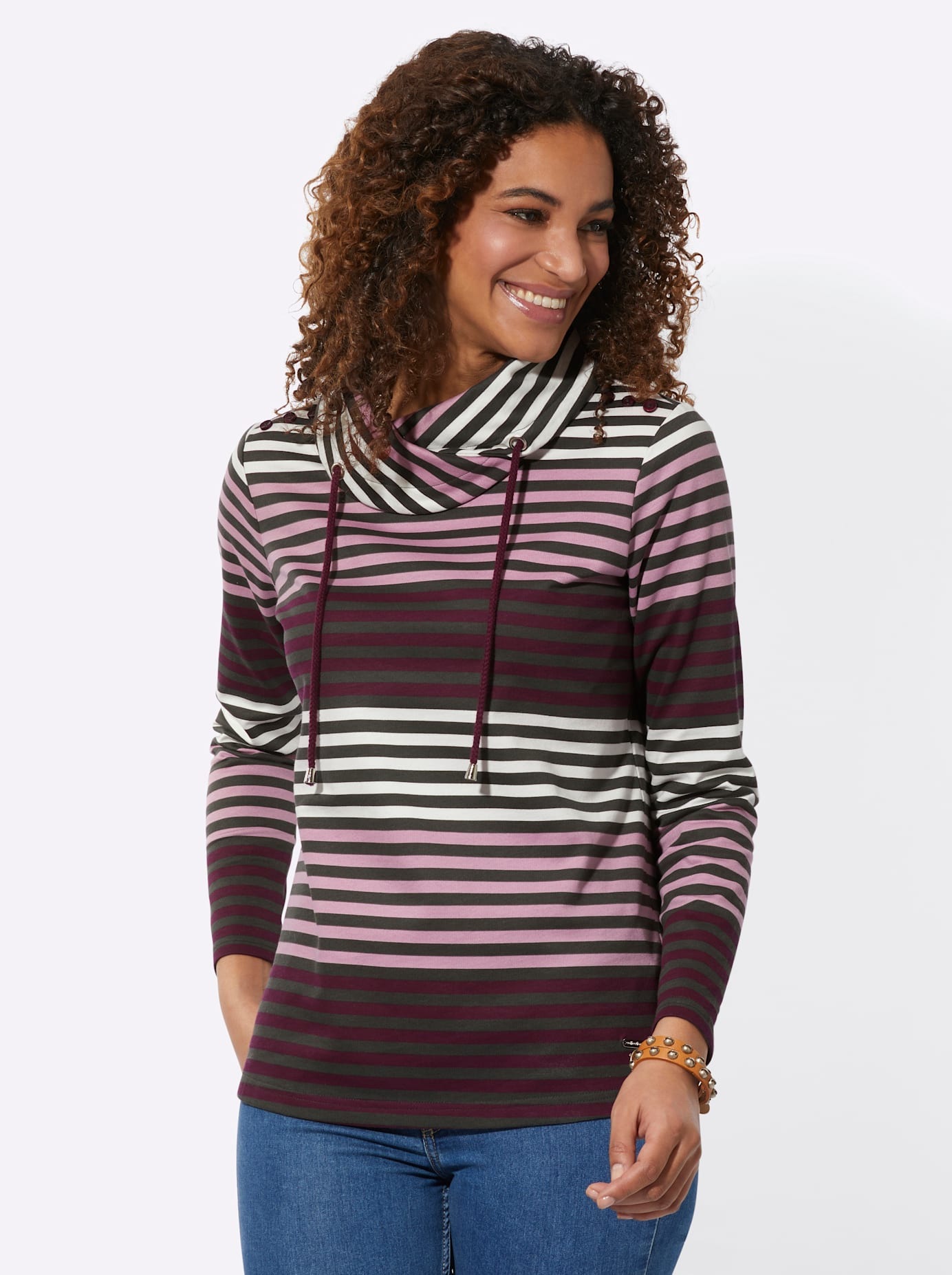 Casual Looks Langarmshirt "Sweatshirt", (1 tlg.) günstig online kaufen