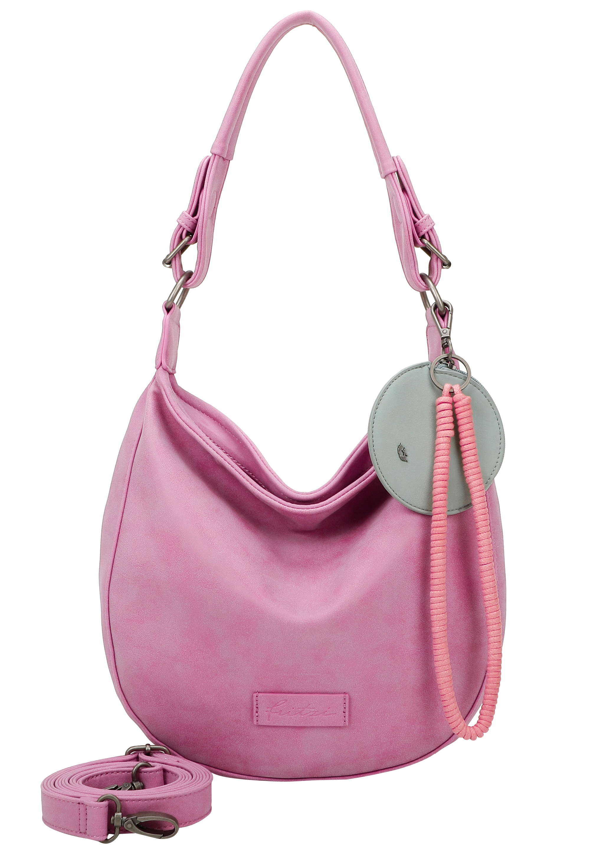 Damen Schultertasche "Fritzi Hobo", FRITZI AUS PREUSSEN, pink, Polyurethan (PU), unifarben, Taschen, mit abnehmbaren Schultergurt