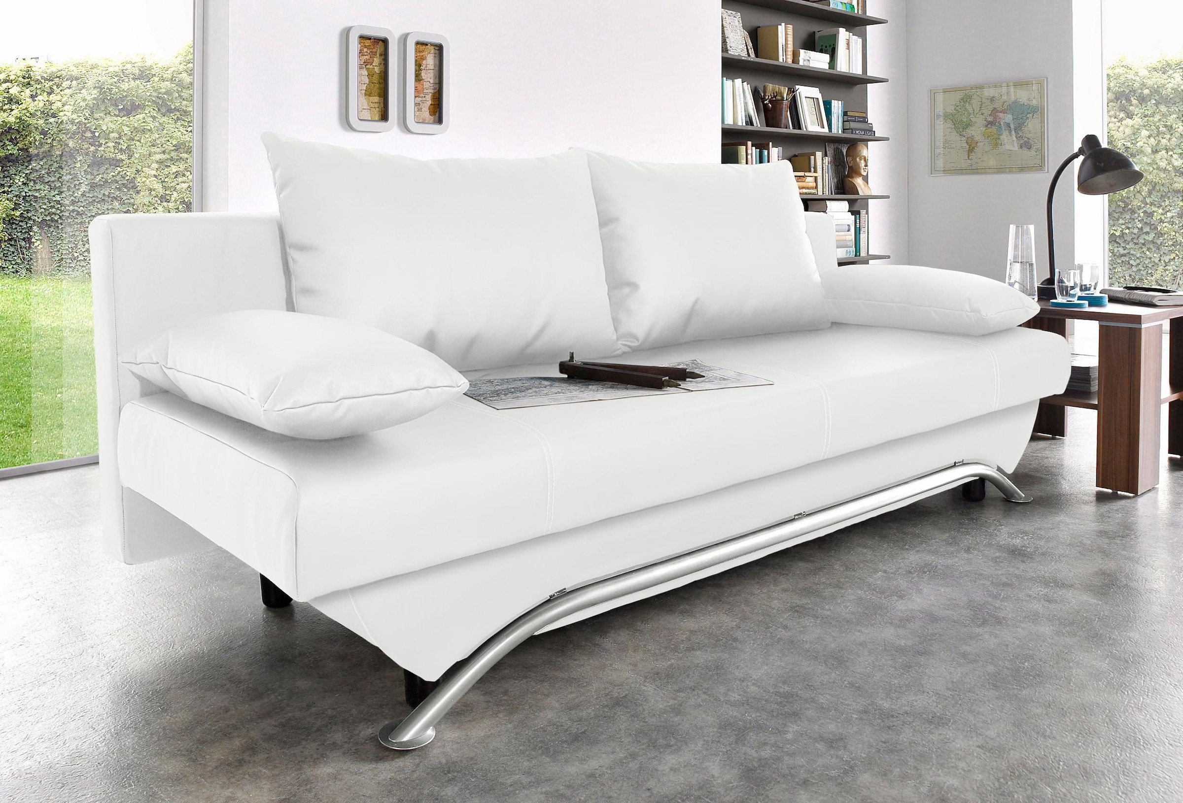 Jockenhöfer Gruppe Schlafsofa "Nancy, B: 190 cm, Liegefl. 121x190 cm" mit Schlaffunktion & Bettkasten