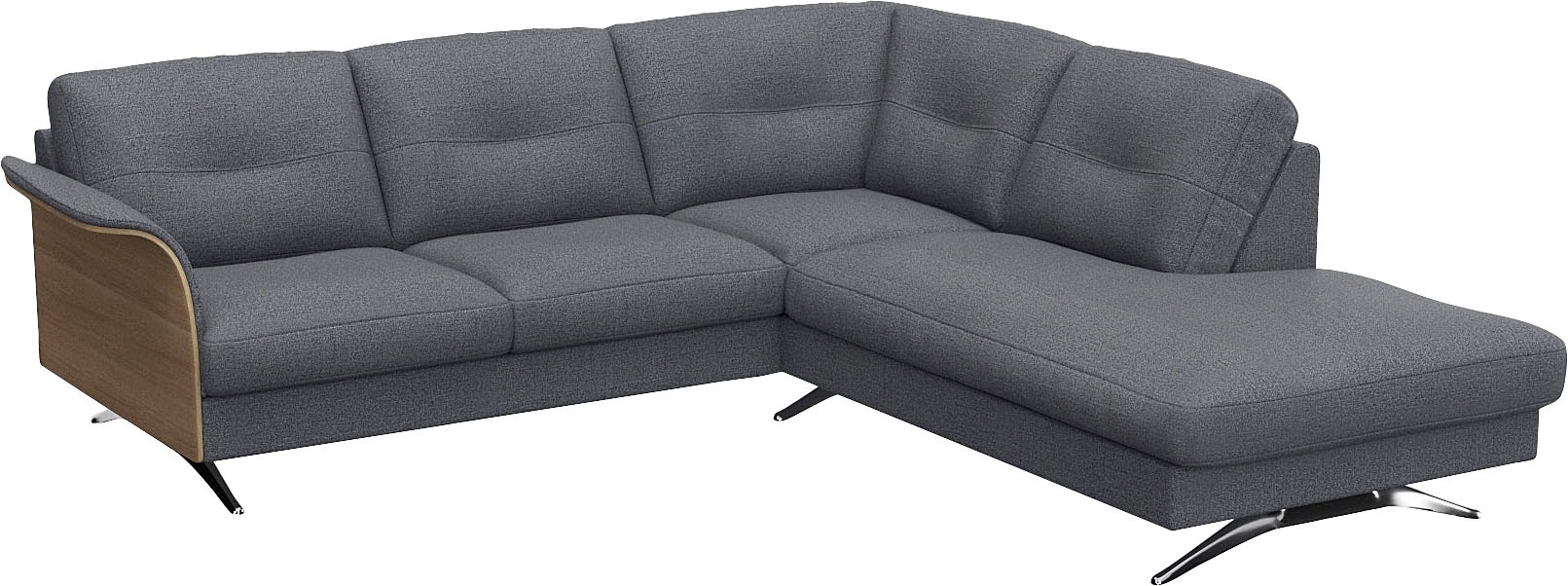FLEXLUX Ecksofa "Glow, super bequem durch hochwertigem Sitzaufbau mit Feder günstig online kaufen
