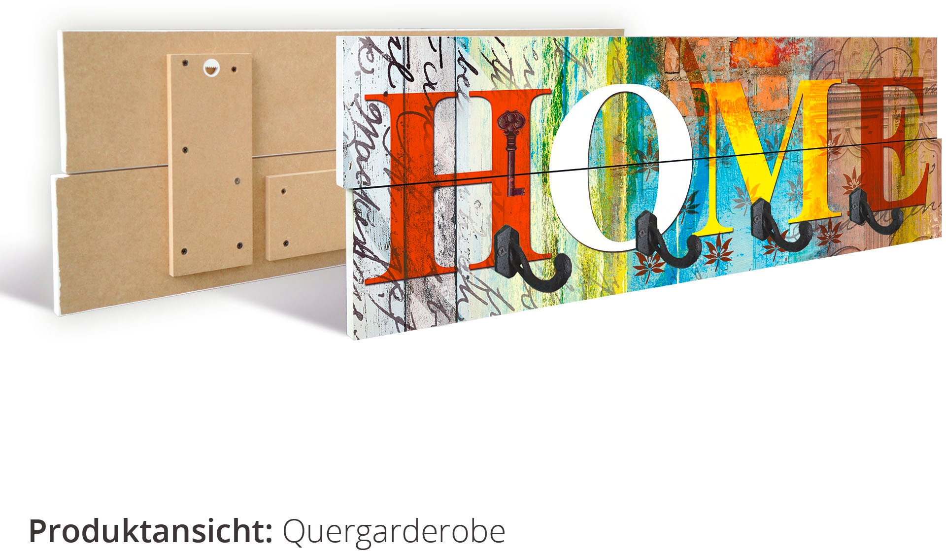 Leonique Garderobenleiste »Affen«, Garderobe mit 4 Haken