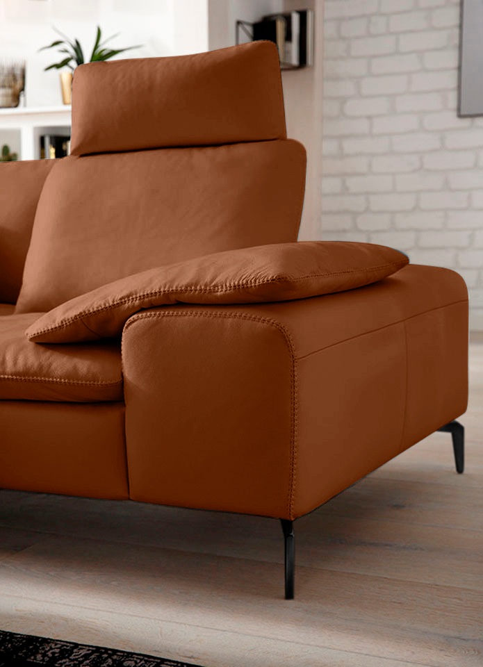 Thumbnail - W.SCHILLIG Ecksofa "valentinoo, Designsofa, elegant und bequem, L-Form" mit Sitztiefenverstellung, Breite 318 cm