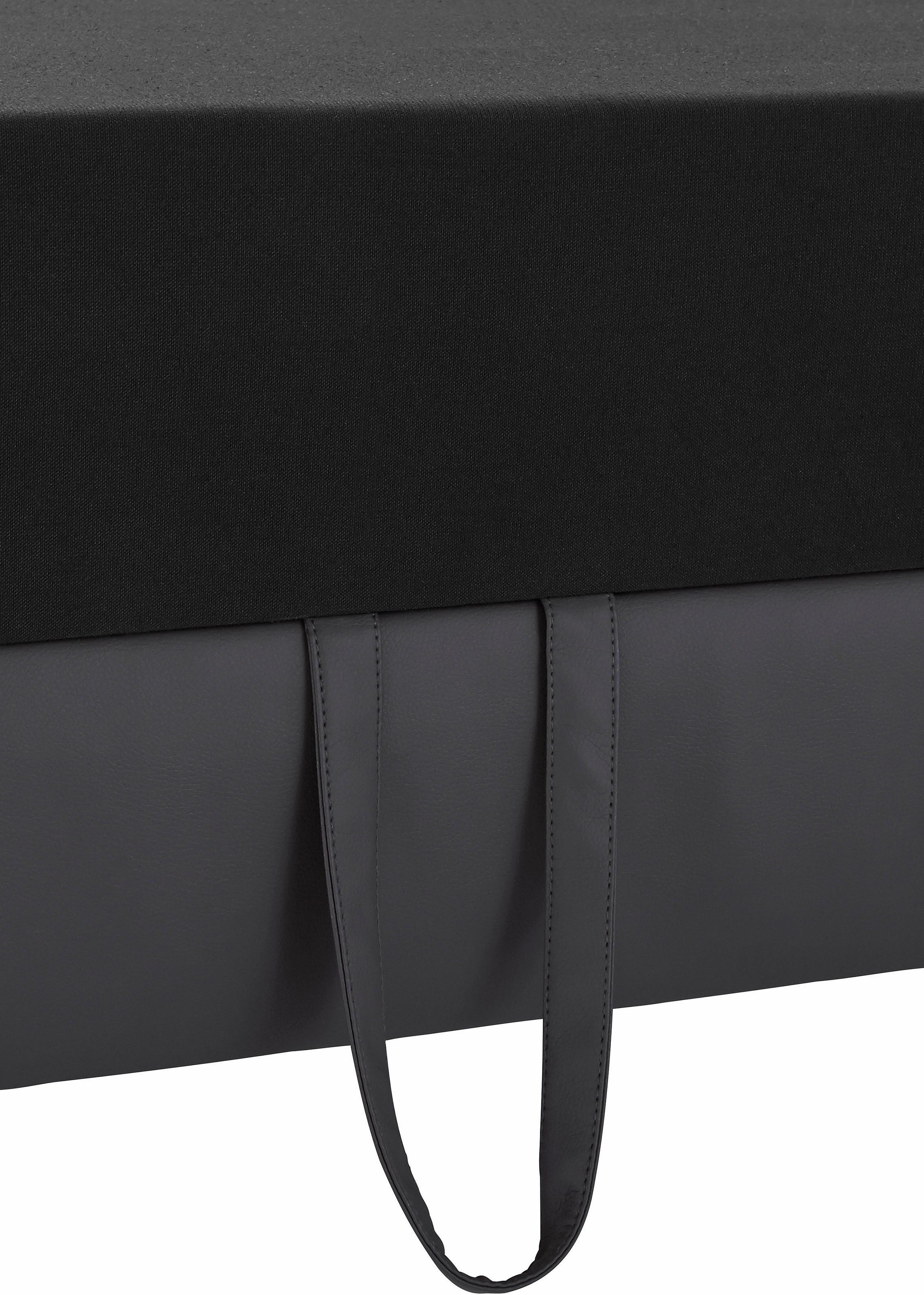 sit&more Ecksofa »Texel L-Form«, mit Federkern, wahlweise mit Bettfunktion und Bettkasten
