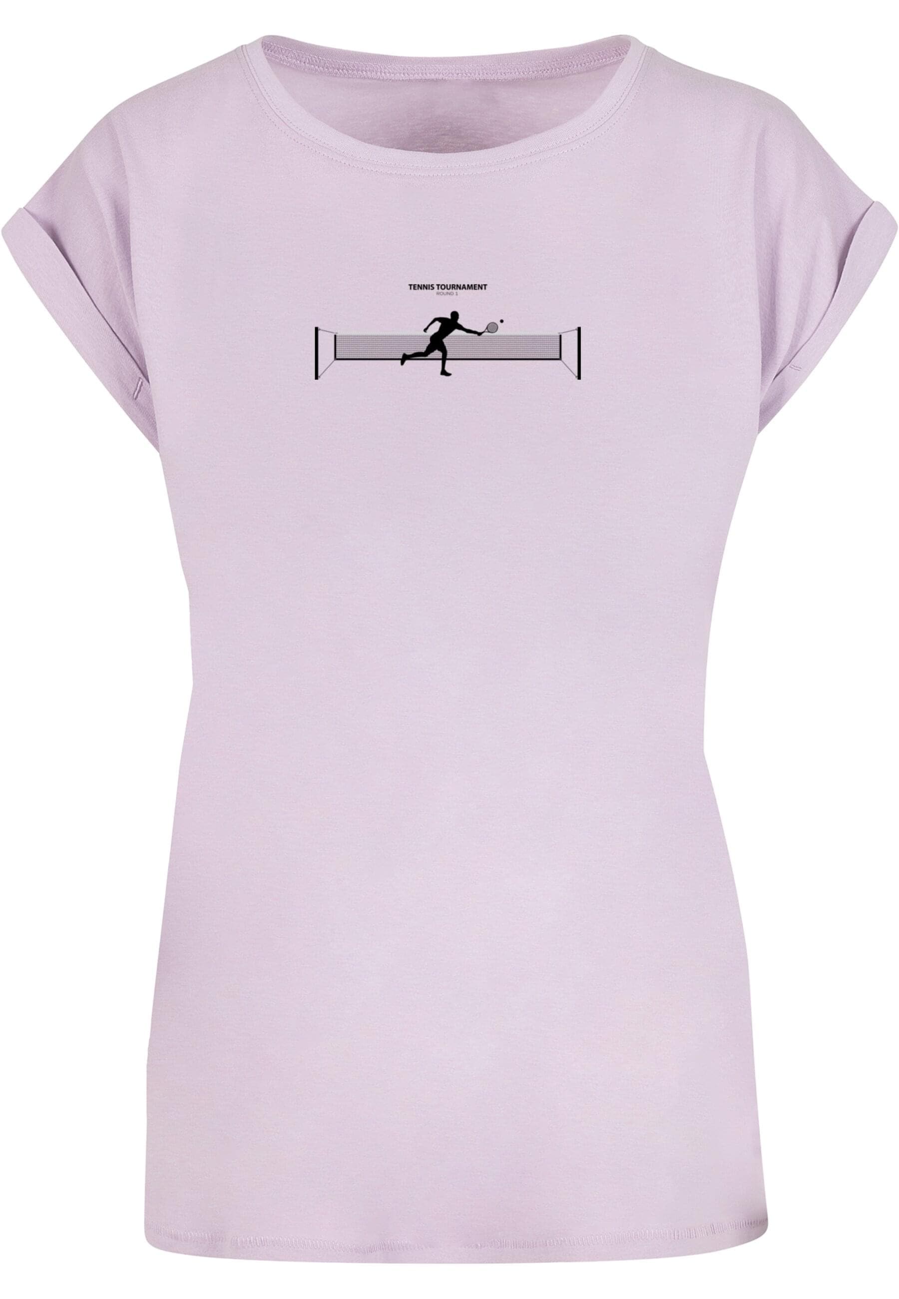 Merchcode T-Shirt "Merchcode Damen Ladies Tennis Round 1 Extended Shoulder günstig online kaufen