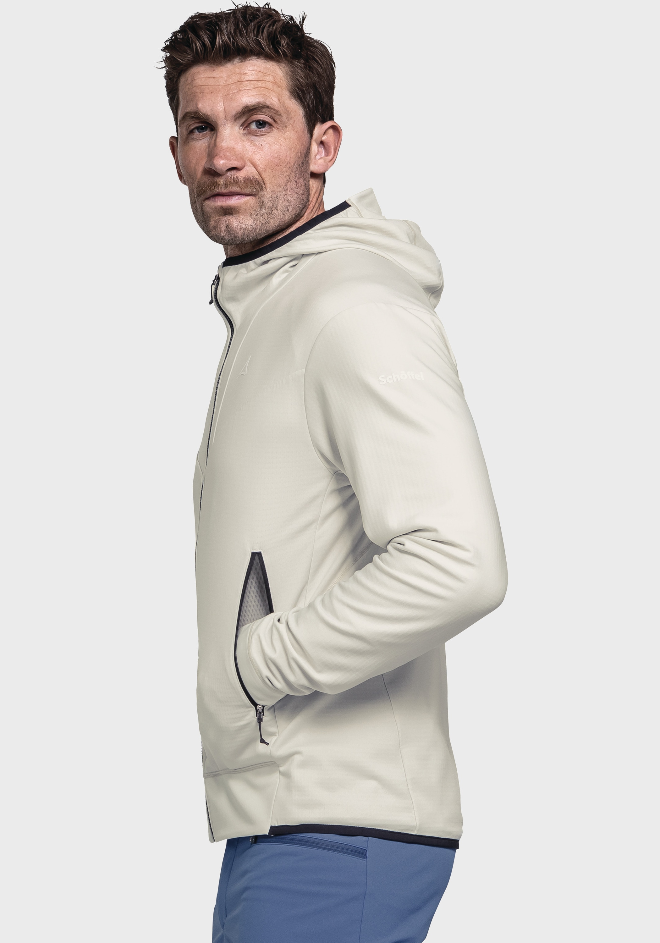 Schöffel Fleecejacke »Mountain Fleece Hoody Style Blaueis MNS«, mit Kapuze