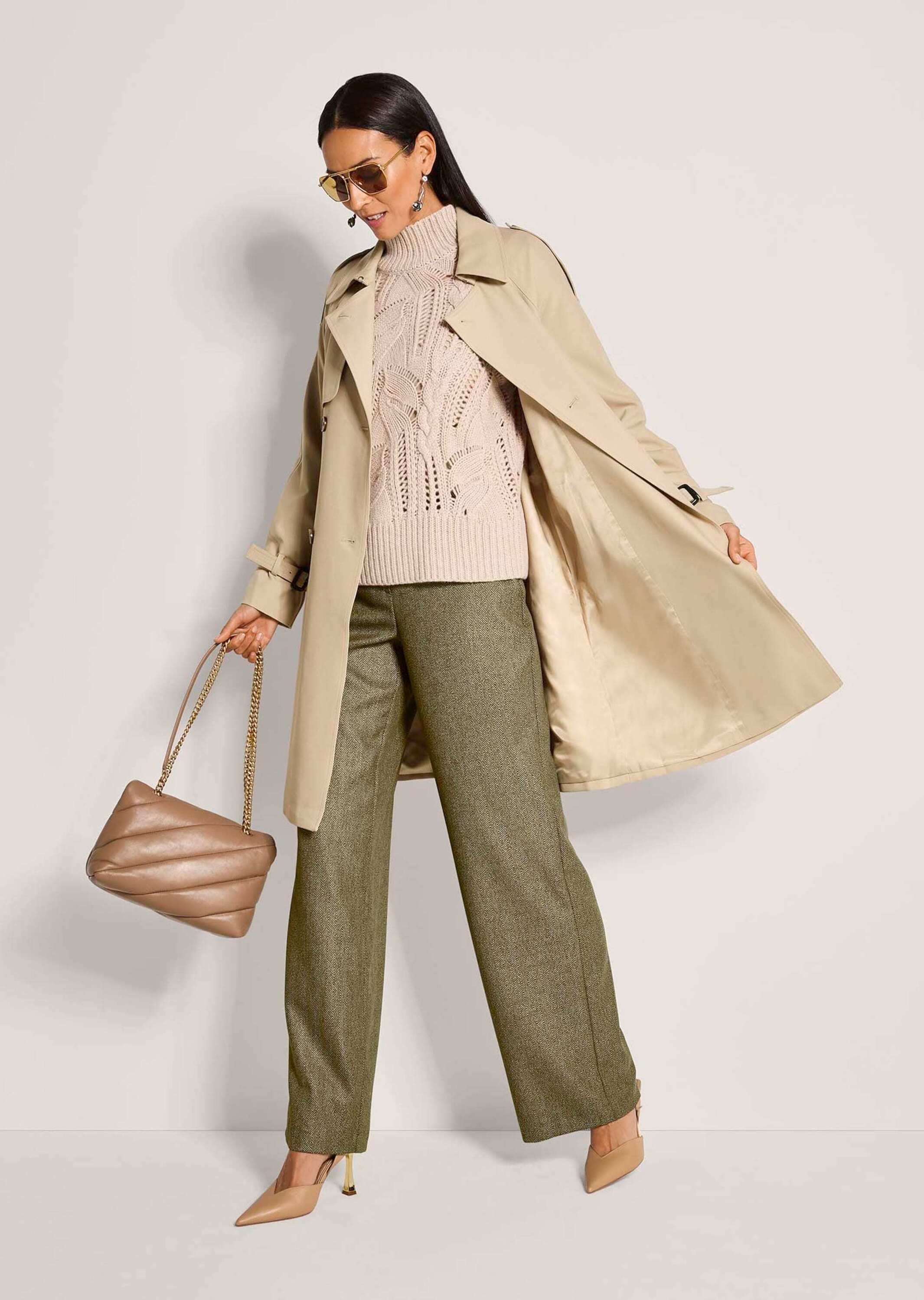 MADELEINE Trenchcoat »Trenchcoat Eleganter gefütterter Zweireiher«
