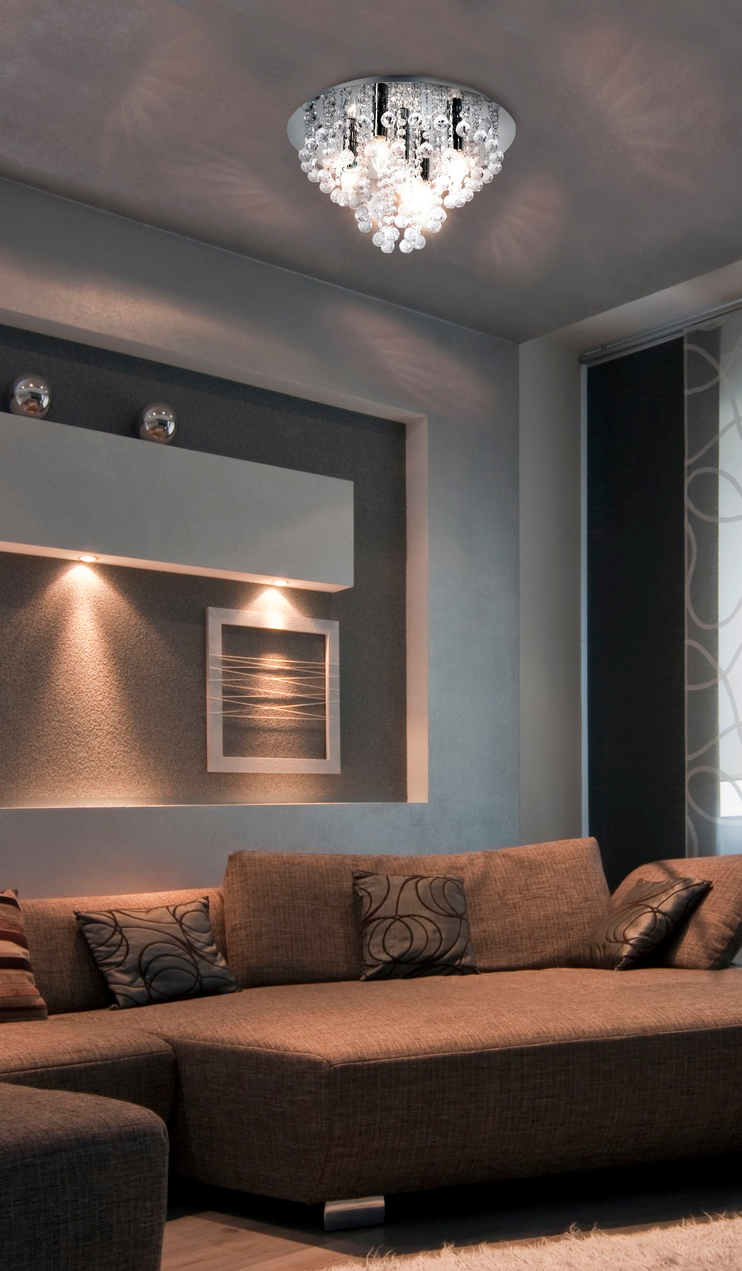 NOWA Deckenleuchte »LONDON«, Leuchtmittel E14 | ohne Leuchtmittel, Deckenlampe, Tropfen, Esszimmer, Wohnzimmer