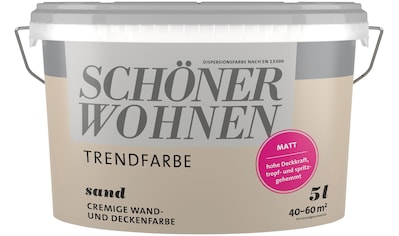 SCHÖNER WOHNEN-Kollektion Wand- und Deckenfarbe »Trendfarbe«, (1), 5 Liter,... kaufen