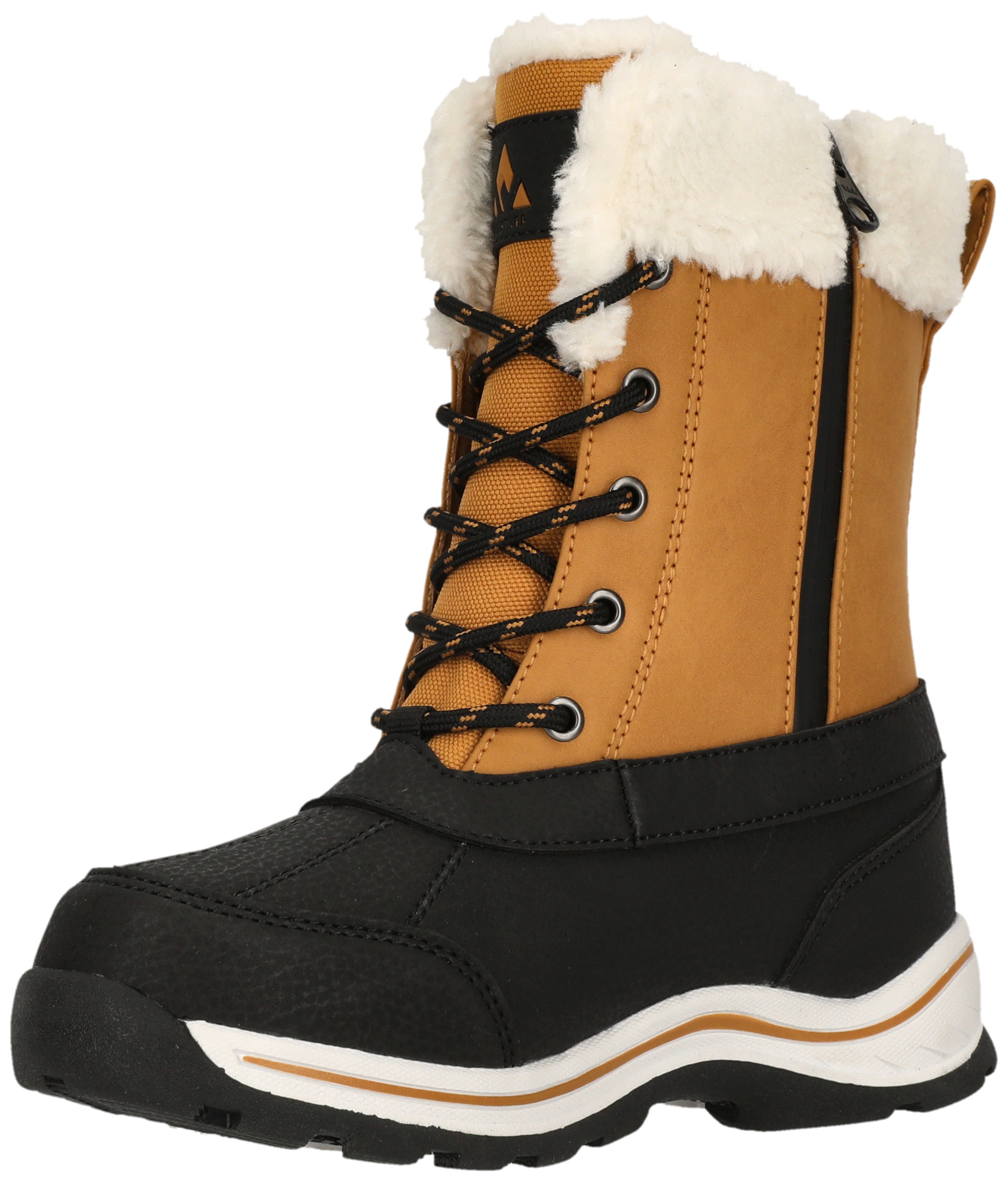 WHISTLER Jungen Winterboots "COMON KIDS BOOT WP", Gr. 32caramel café, Synthetik, Textil, Schuhe, Winterstiefel,Schnürstiefel, Winterschuhe,