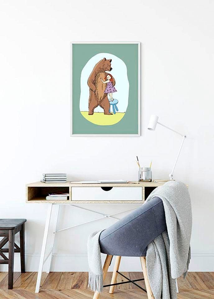 Komar Bild »Lili and Bear«, Figuren, (1 St.), Wandbild zur Dekoration - ohne Rahmen