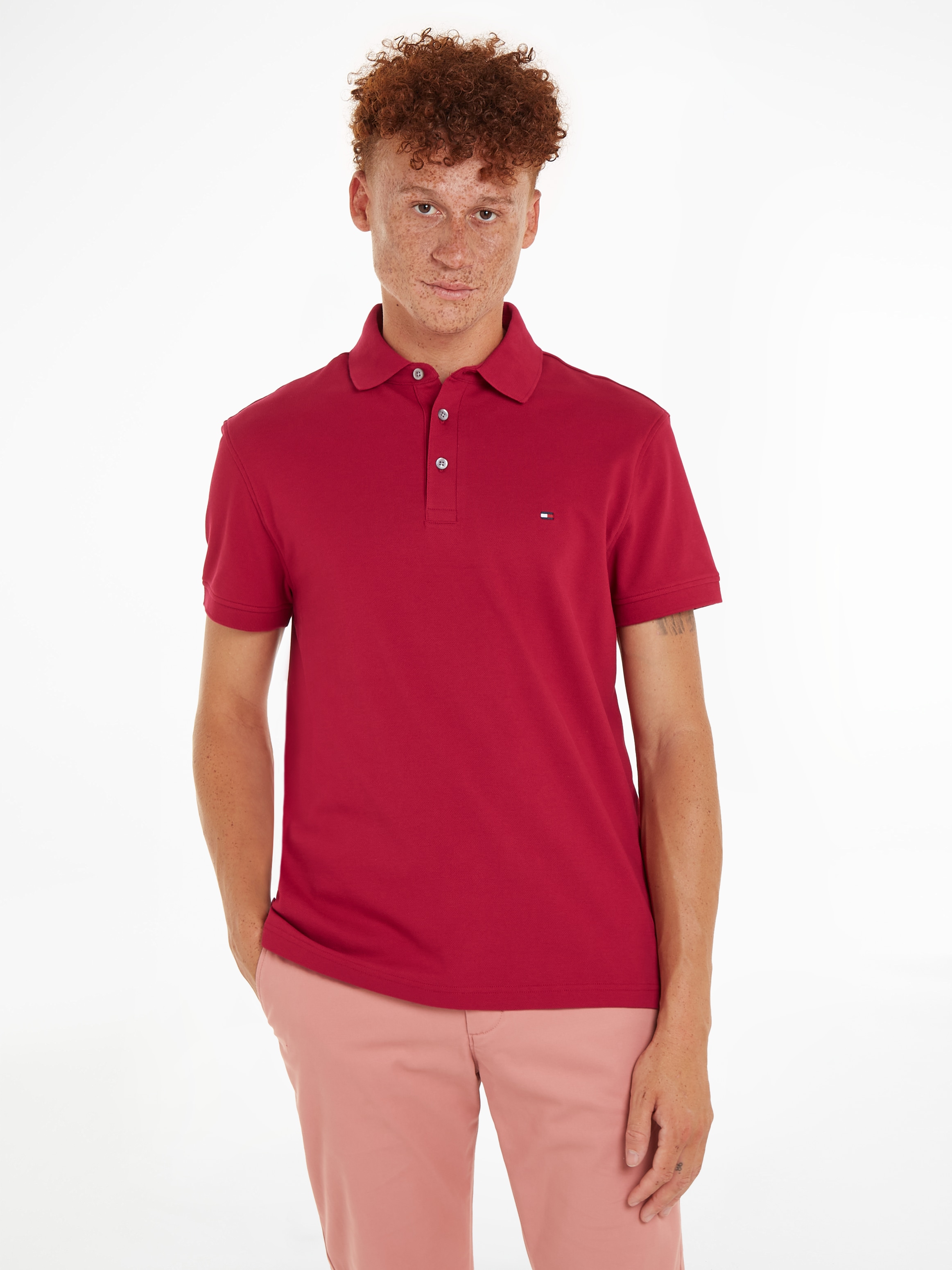 Poloshirt »1985 SLIM POLO«, Markenstickerei, aus Baumwoll-Piqué