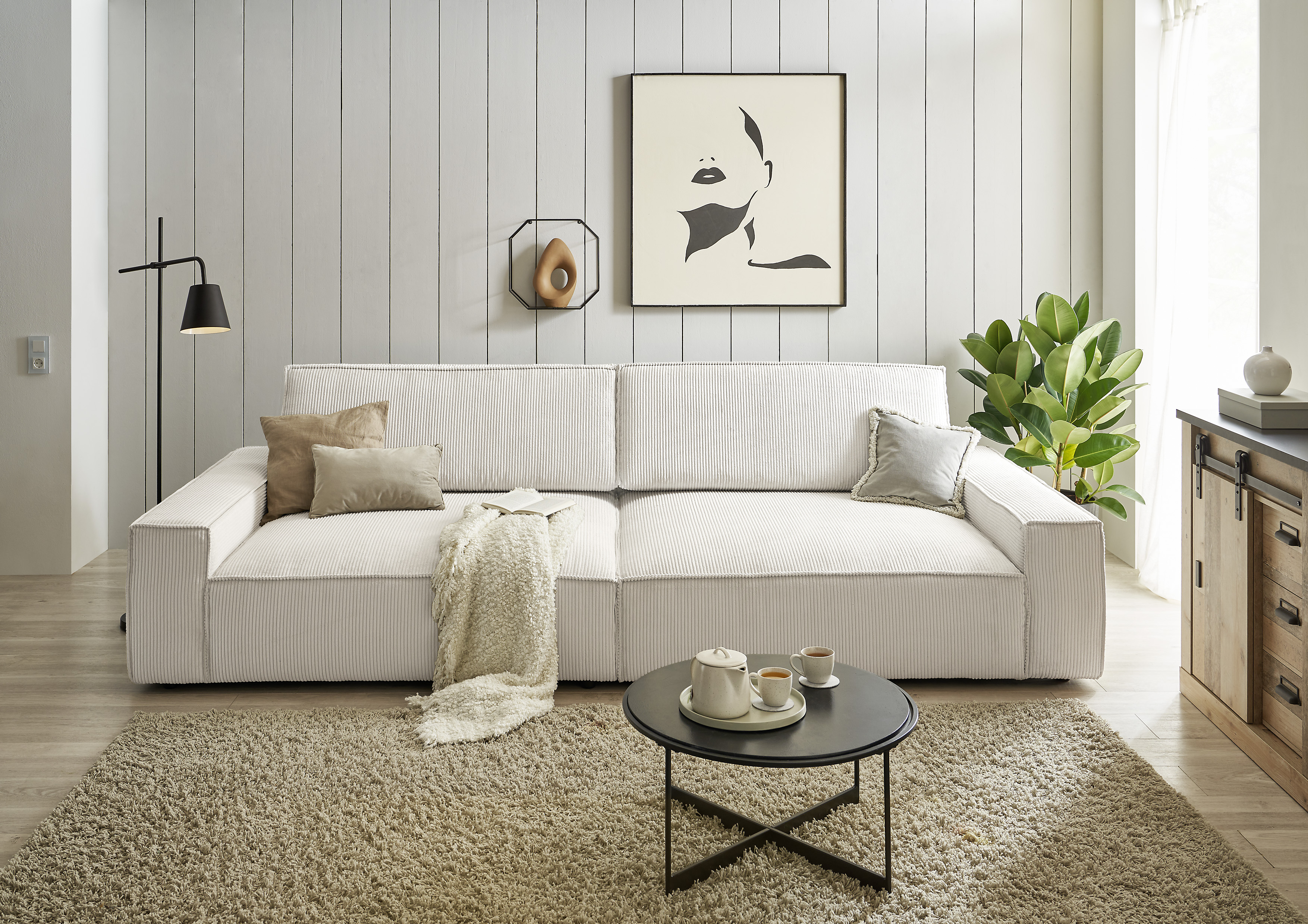 Home affaire Big-Sofa "NEU: SHERWOOD XXL, Big-Sofa (316cm), extra tiefe Sit günstig online kaufen