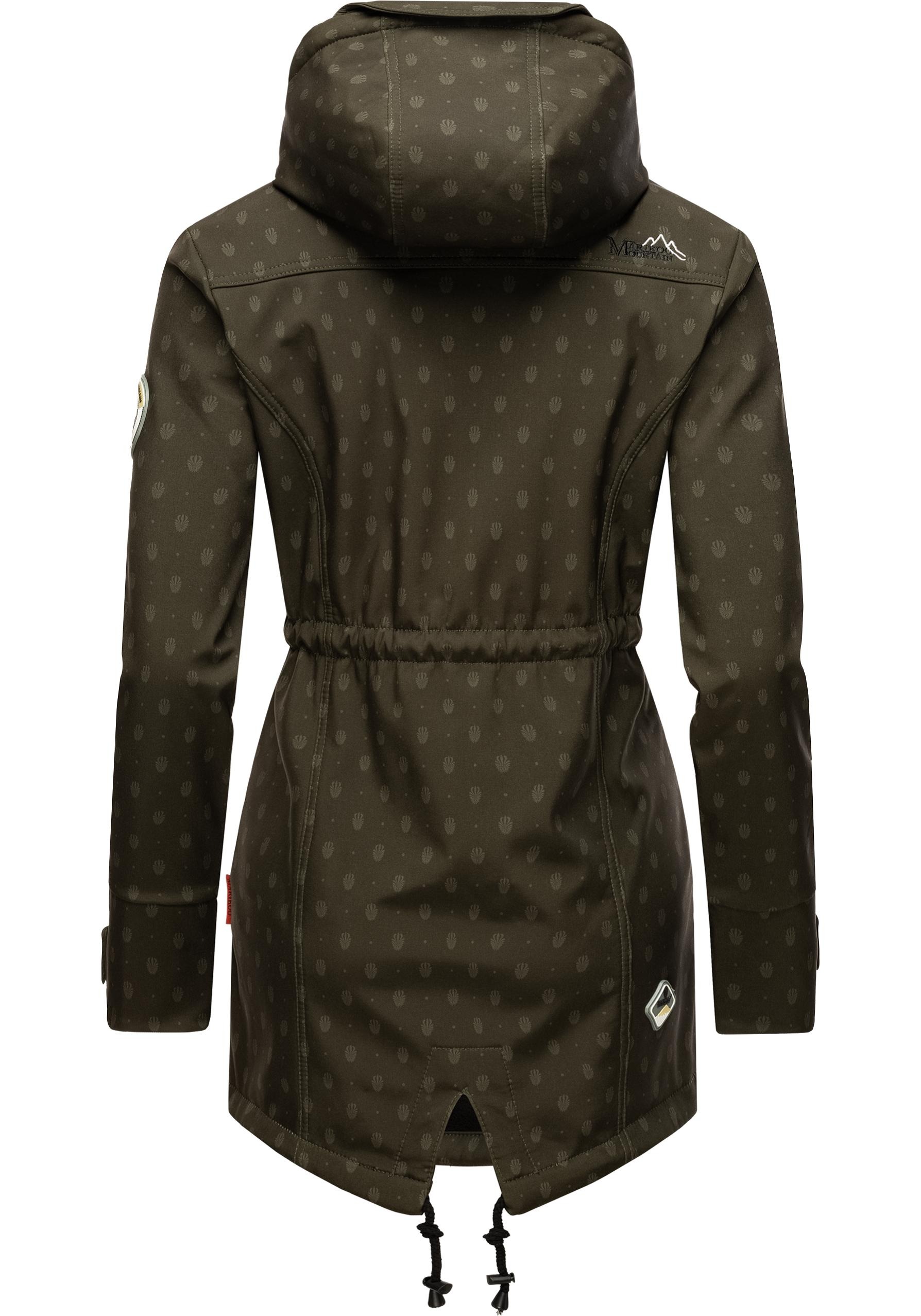 Marikoo Funktionsmantel »Zimtzicke«, Wasserdichter Softshell Parka mit Kapuze