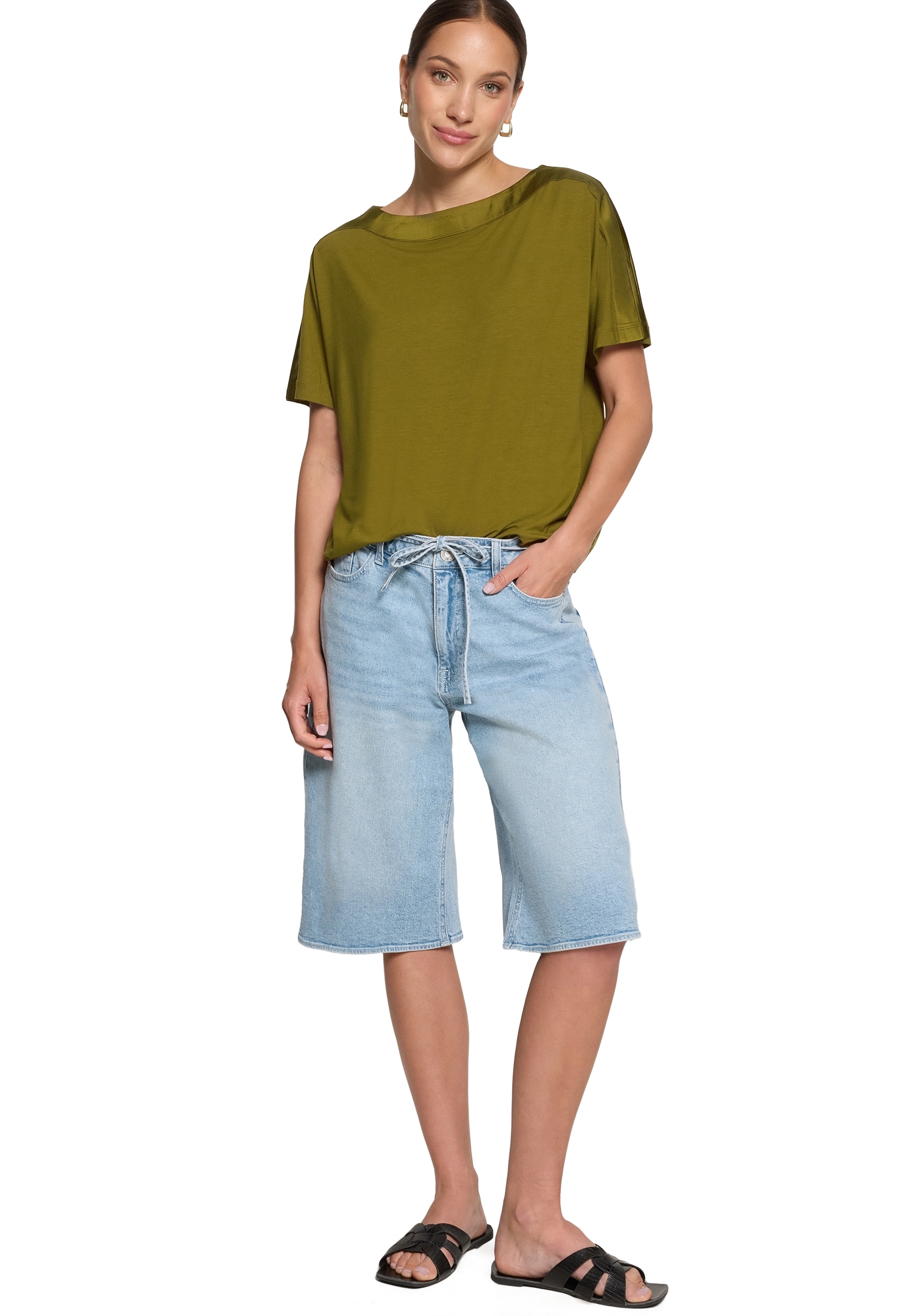 Zero T-Shirt »Damen mit U-Boot-Ausschnitt« 1 Material