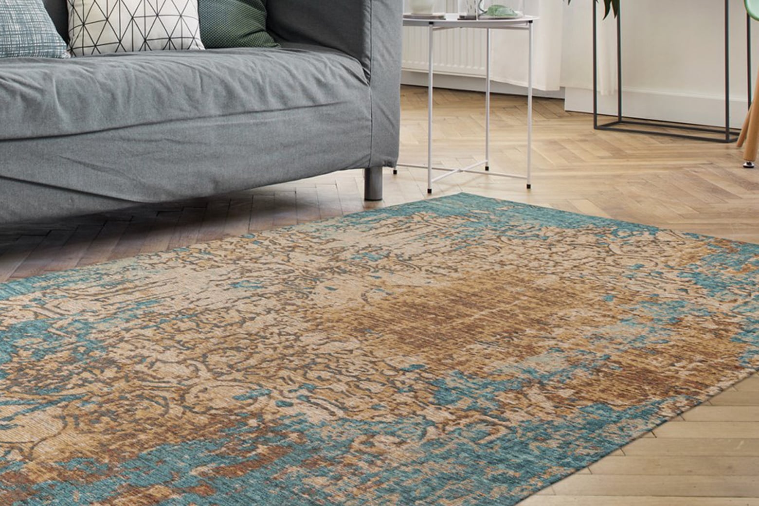 Padiro Teppich "Primavera 725" rechteckig 5 mm Höhe Flachgewebe, farbenfroh günstig online kaufen