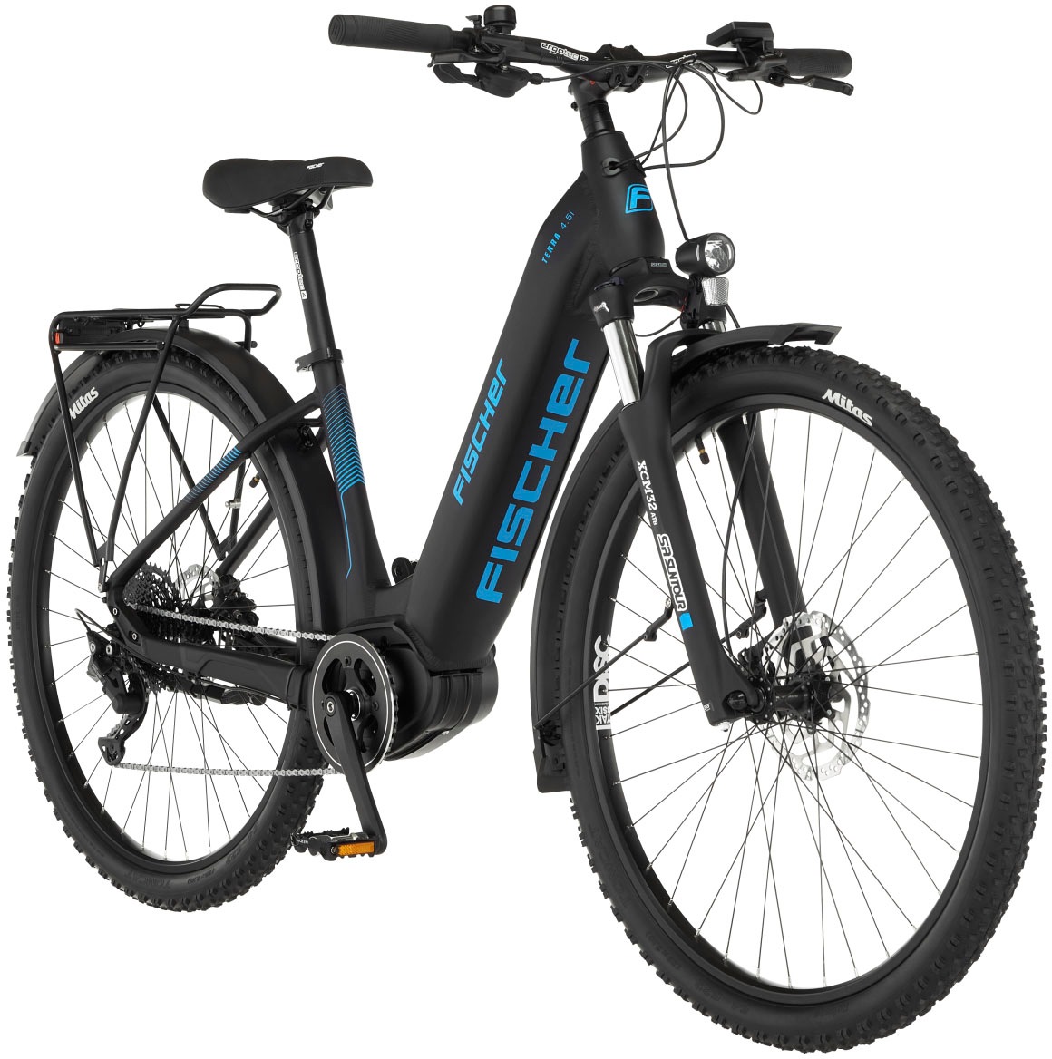 FISCHER Fahrrad E-Bike »TERRA 4.5i 522«, 10 Gang, Shimano, Deore, Mittelmotor 250 W, (mit Schloss)